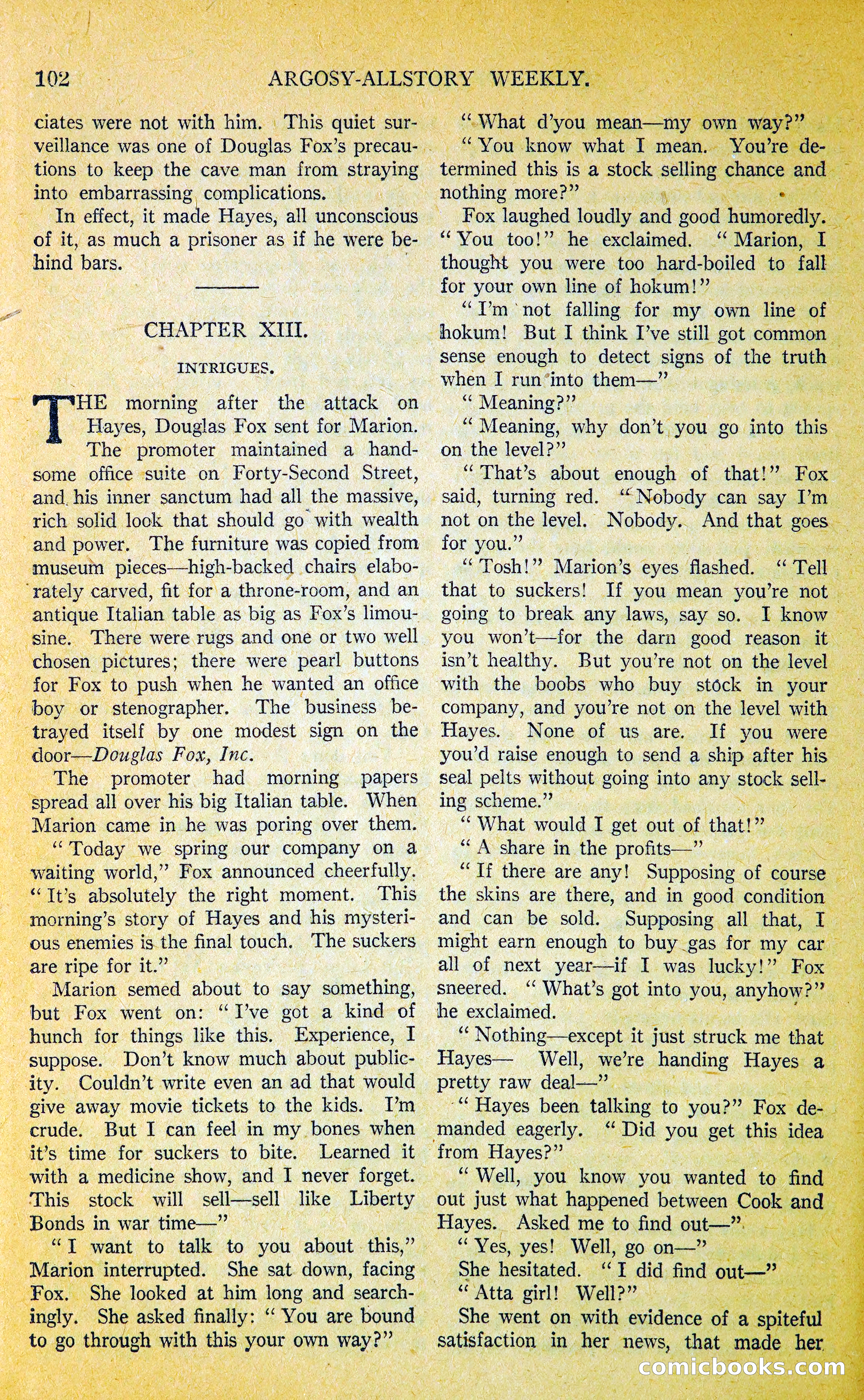 Argosy All-Story Weekly — page 119 of 400