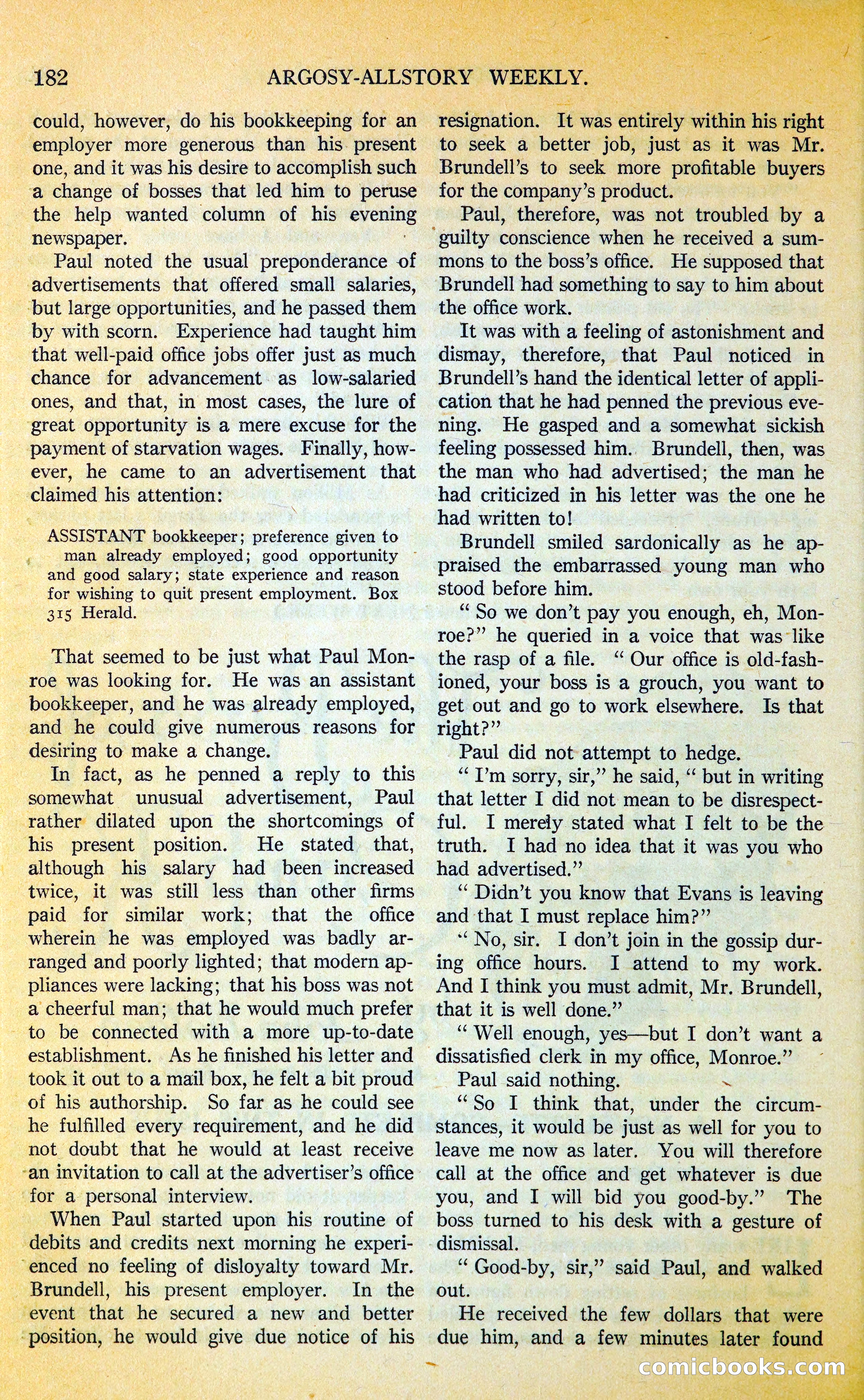 Argosy All-Story Weekly — page 215 of 400