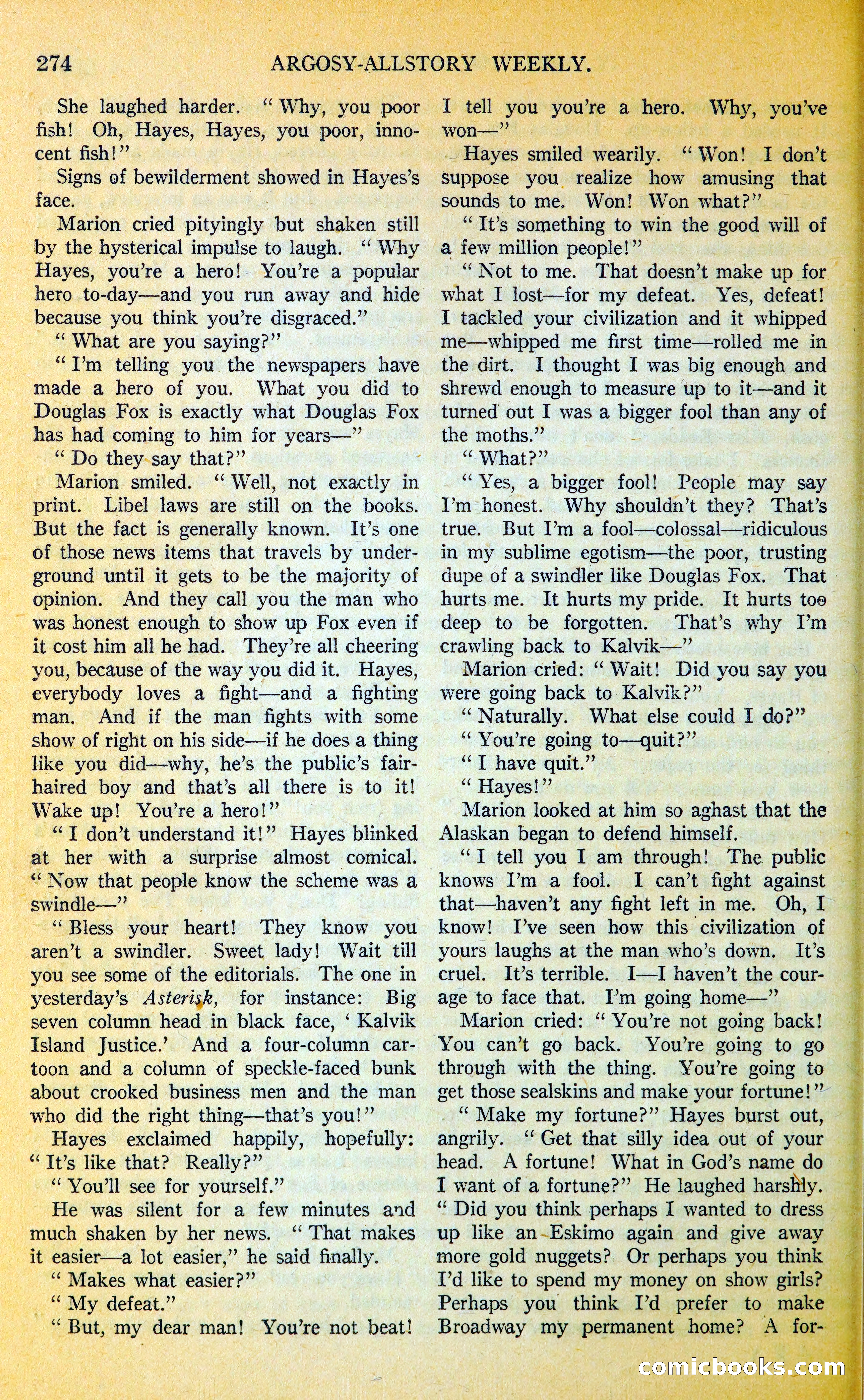 Argosy All-Story Weekly — page 307 of 400