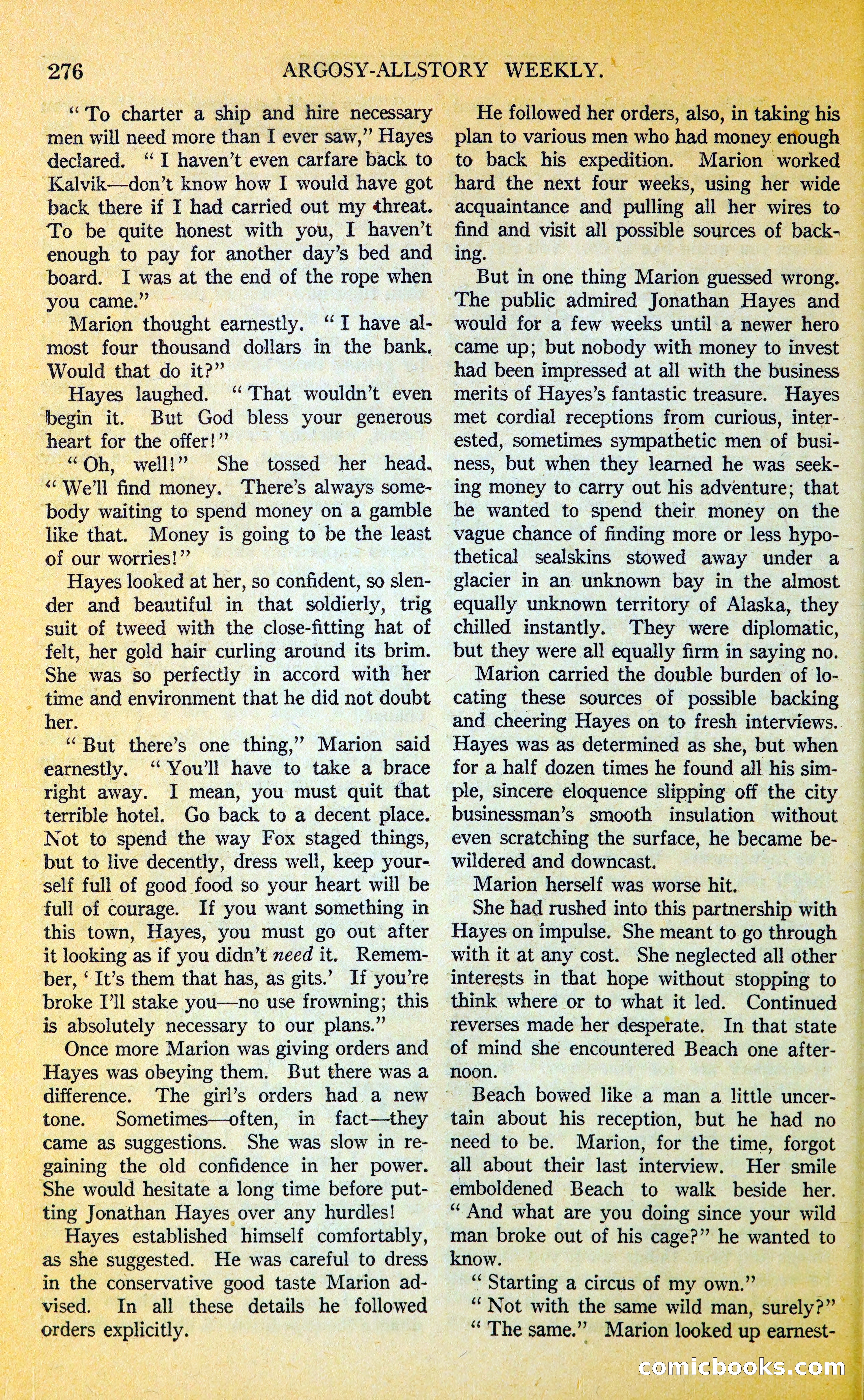Argosy All-Story Weekly — page 309 of 400