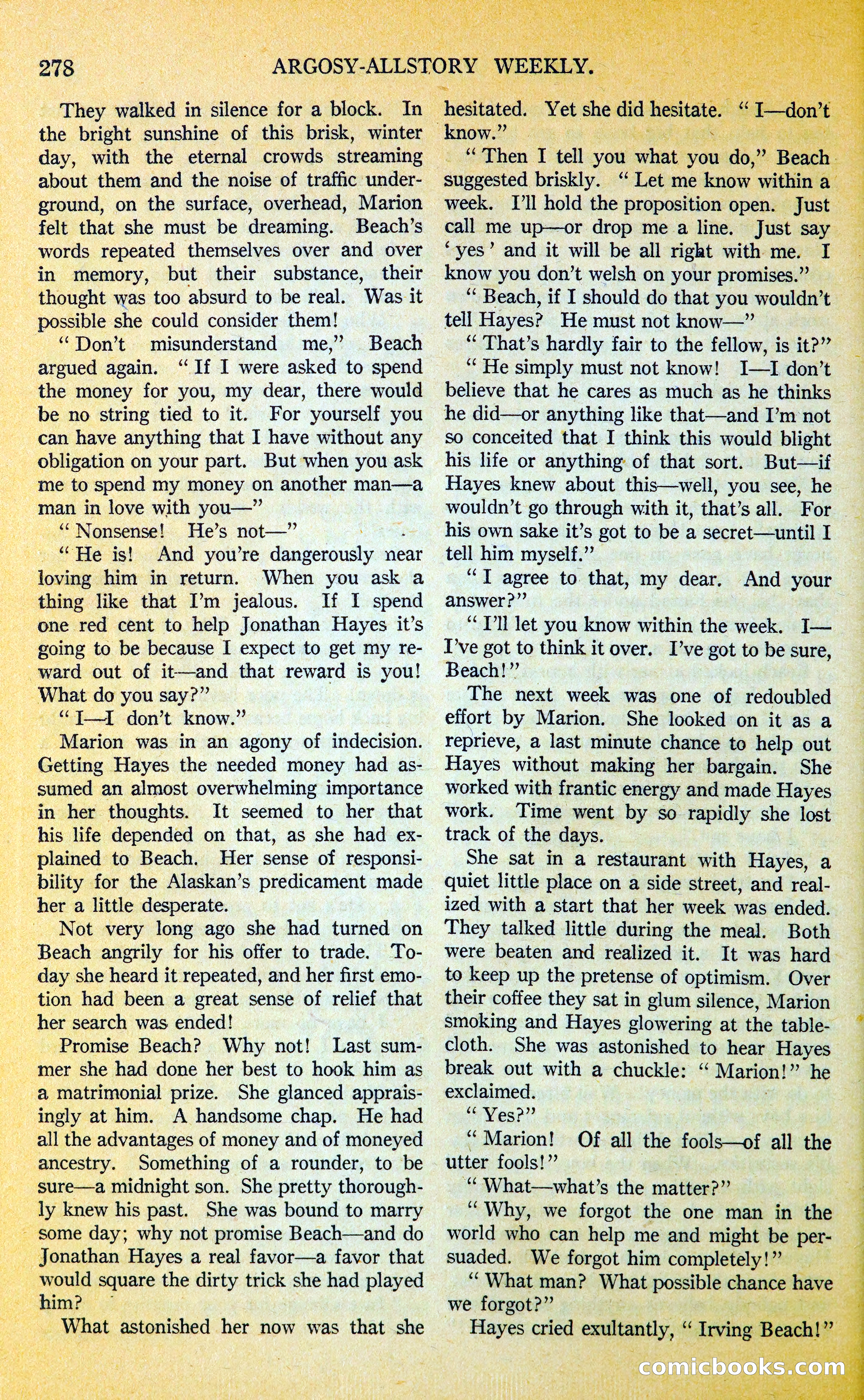 Argosy All-Story Weekly — page 311 of 400