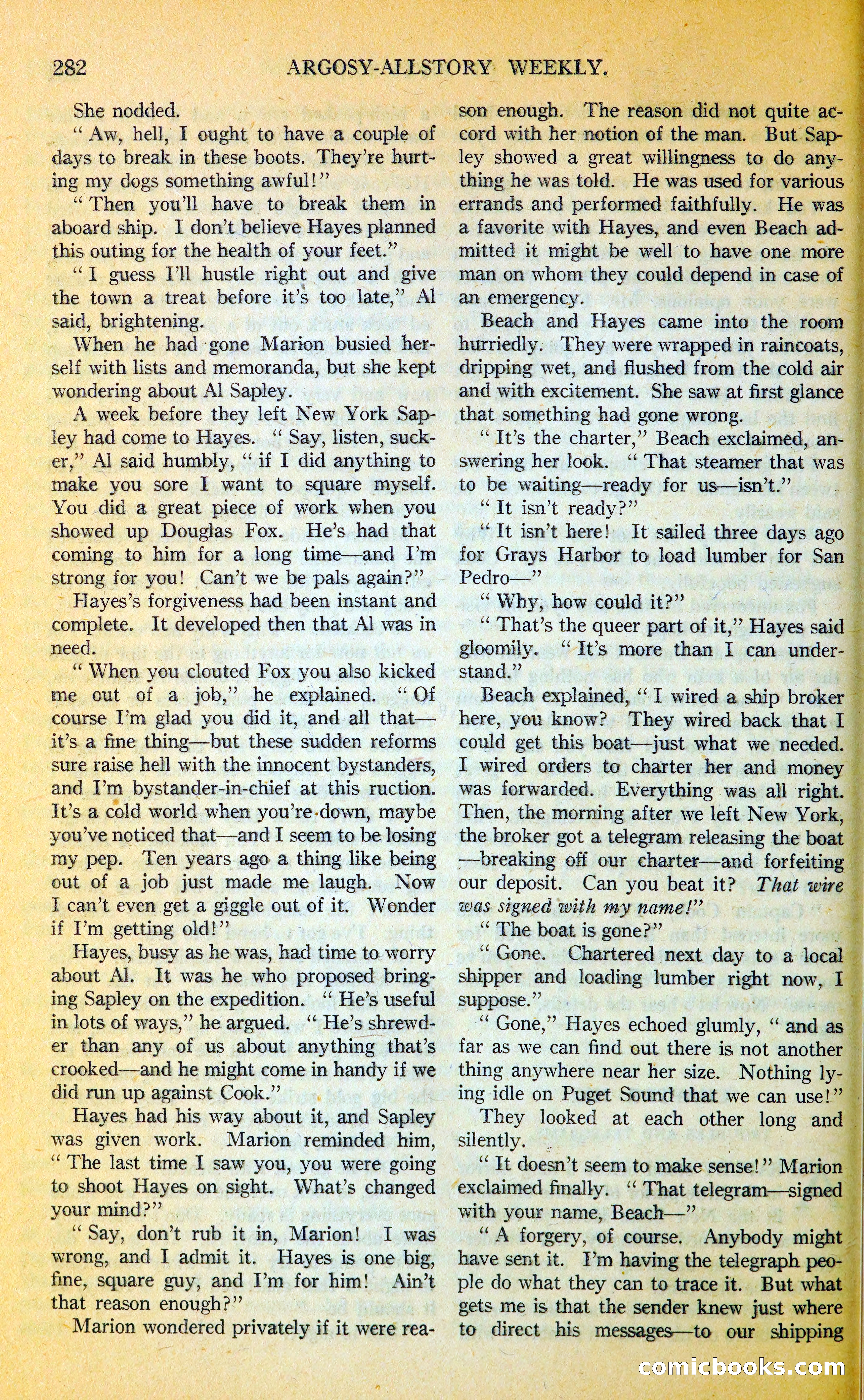 Argosy All-Story Weekly — page 315 of 400