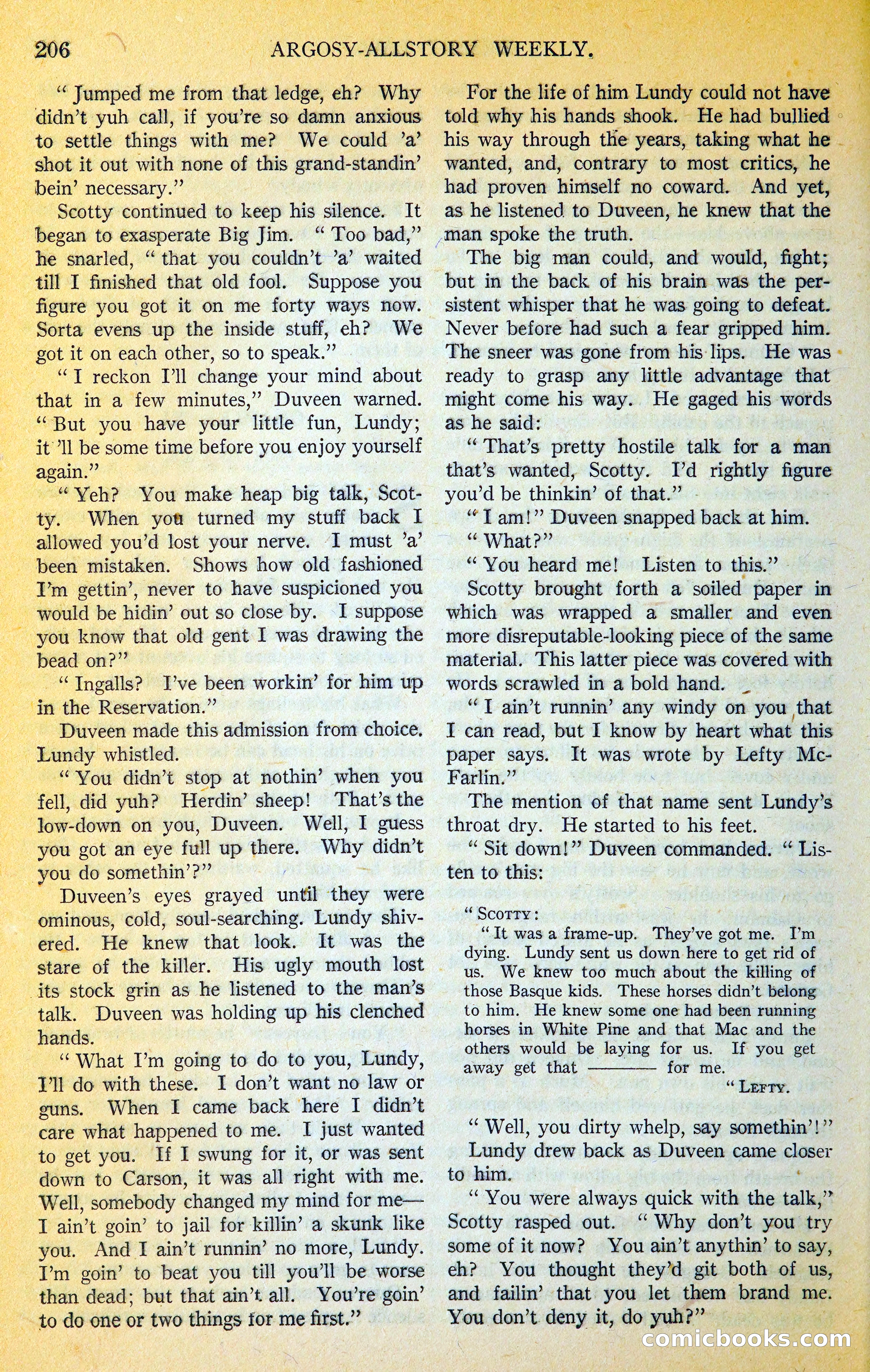 Argosy All-Story Weekly — page 237 of 400