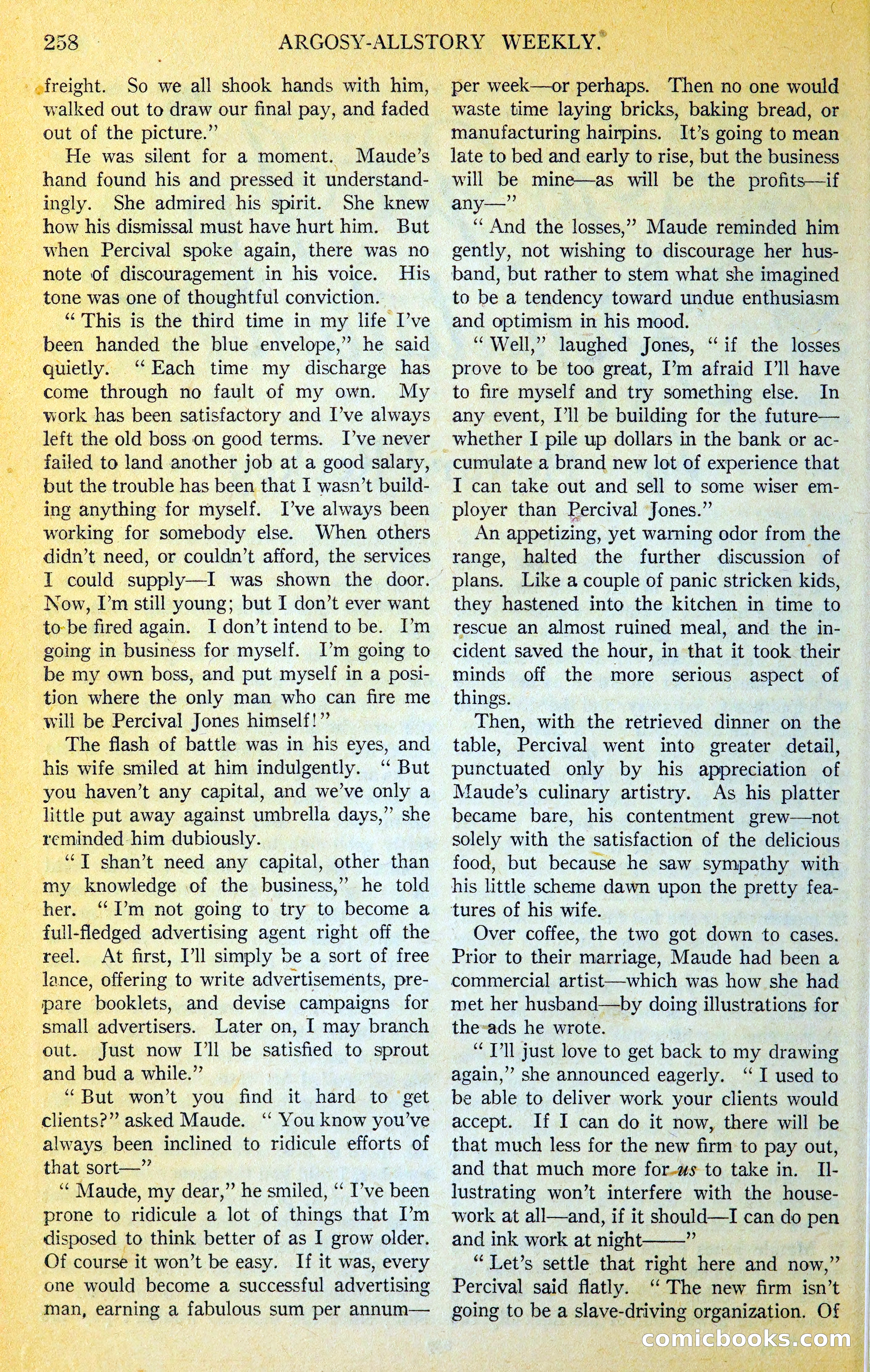 Argosy All-Story Weekly — page 289 of 400