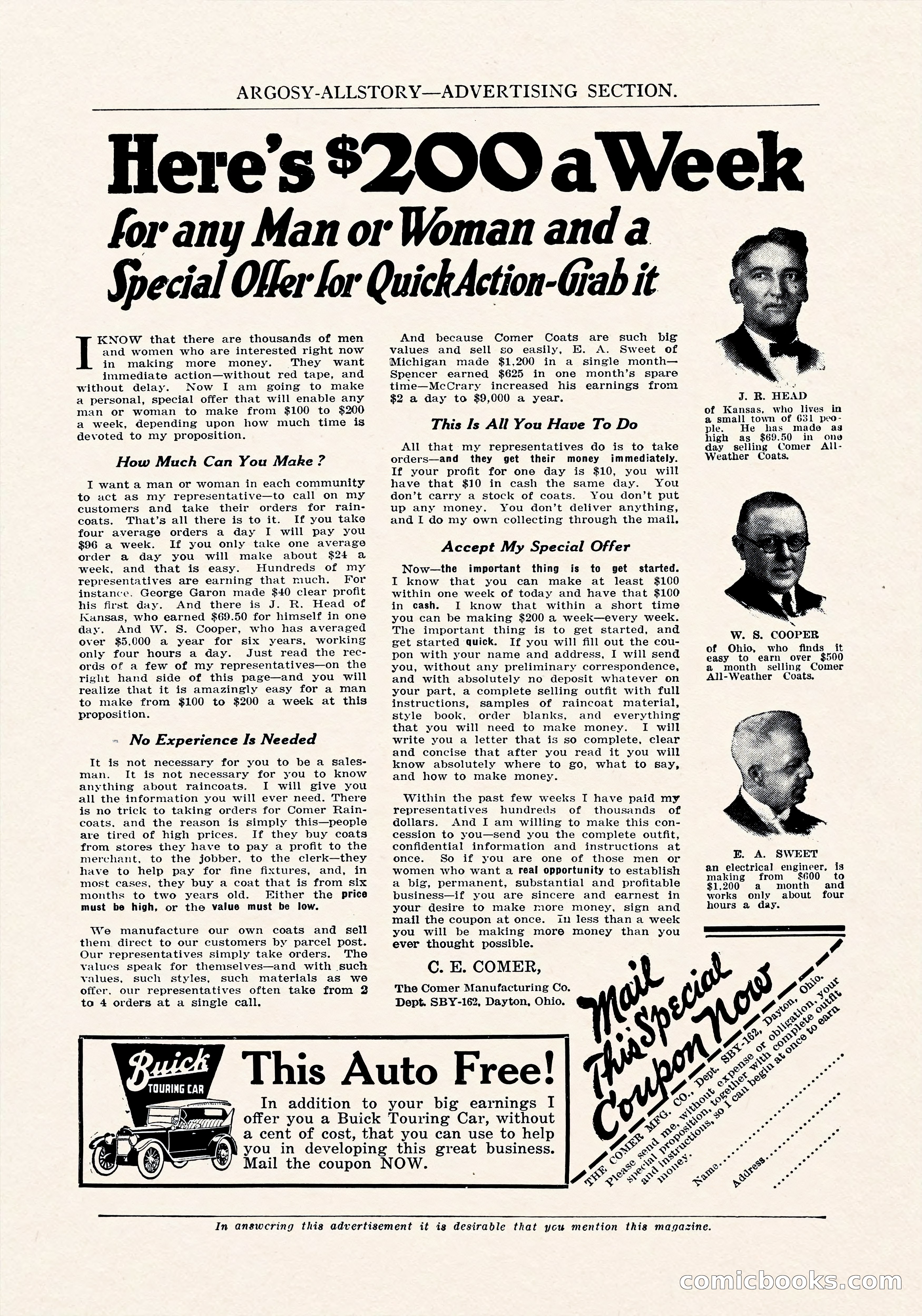 Argosy All-Story Weekly, September 8, 1923 — page 9 of 180