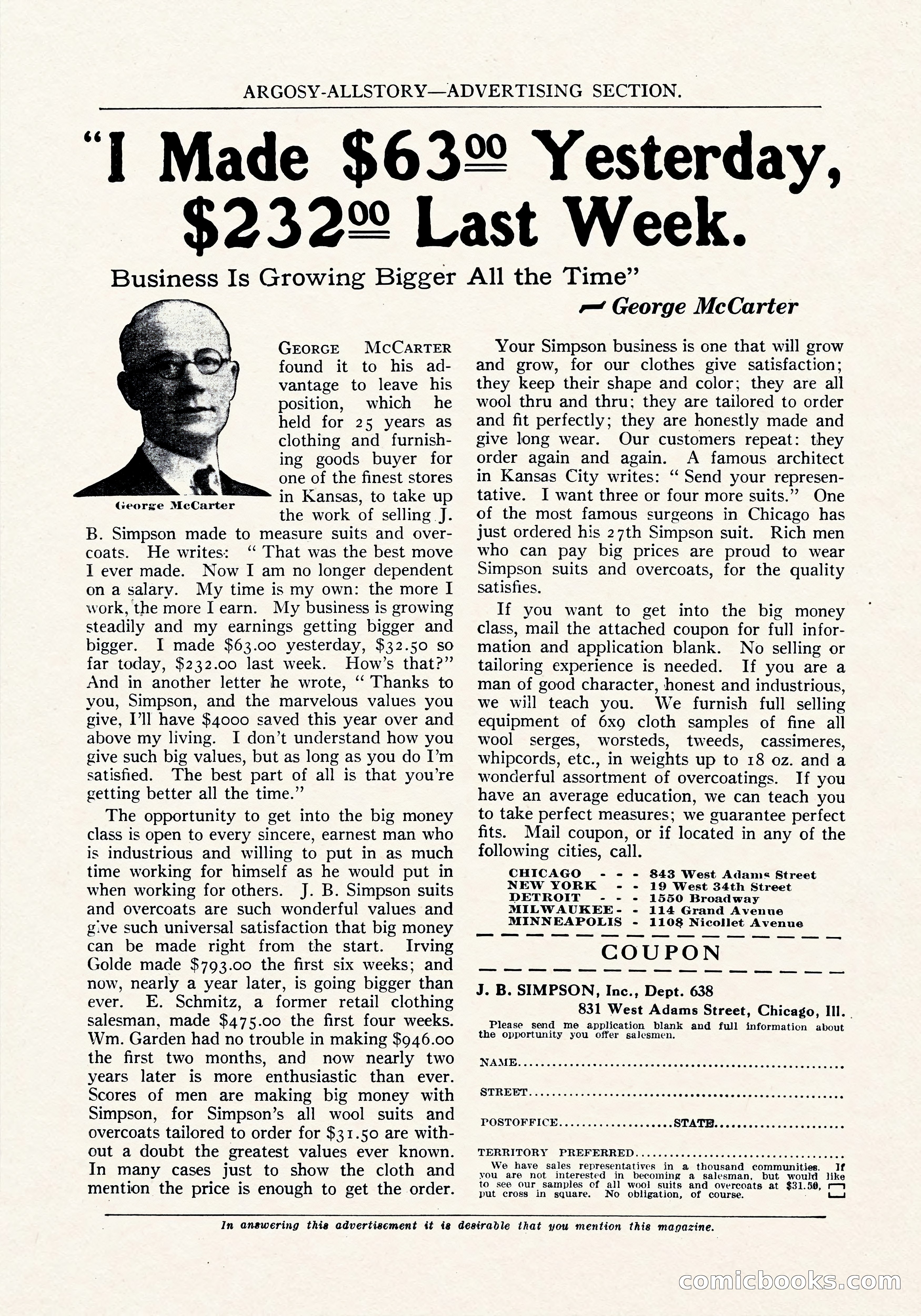 Argosy All-Story Weekly, September 8, 1923 — page 13 of 180