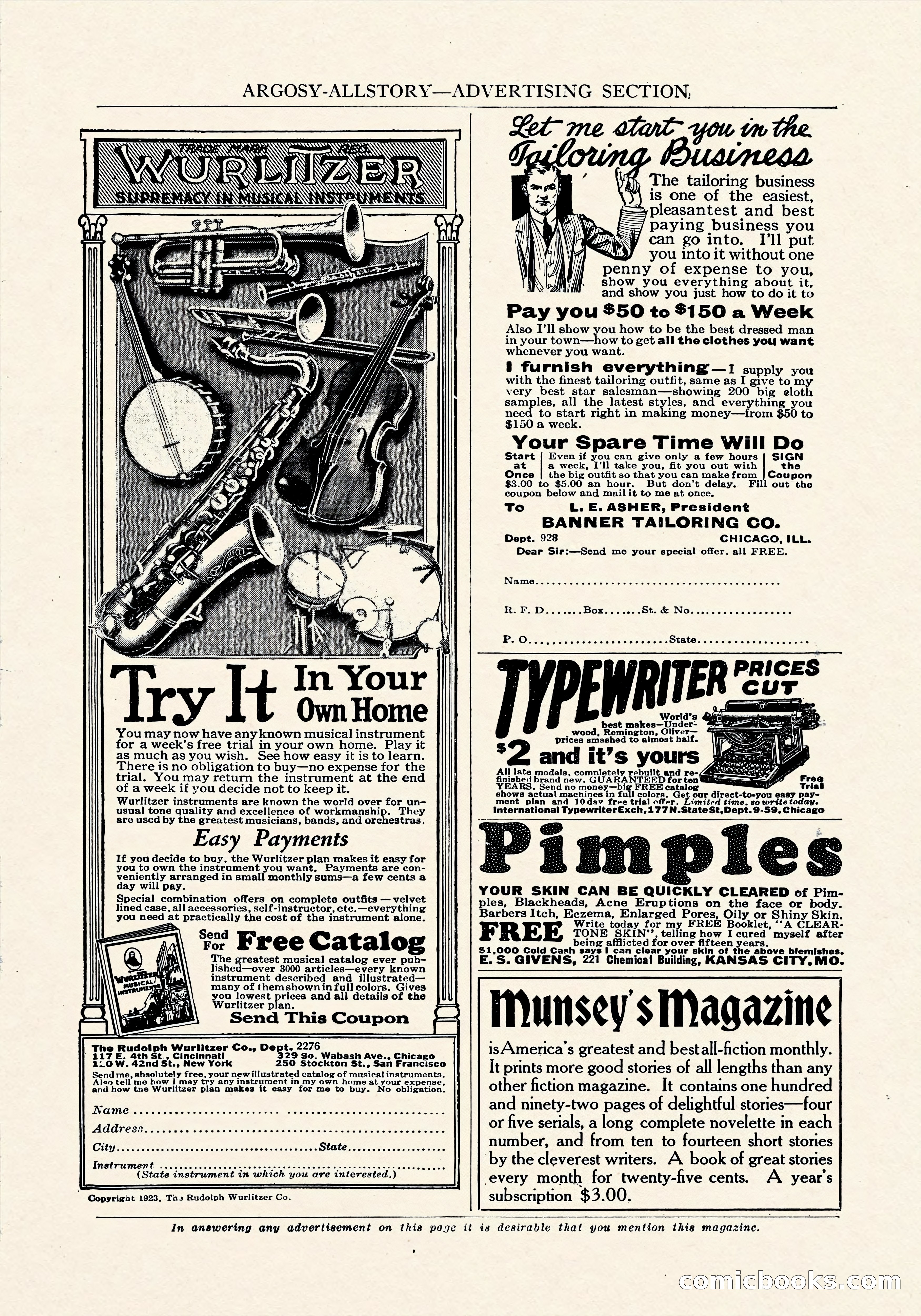 Argosy All-Story Weekly, September 8, 1923 — page 14 of 180