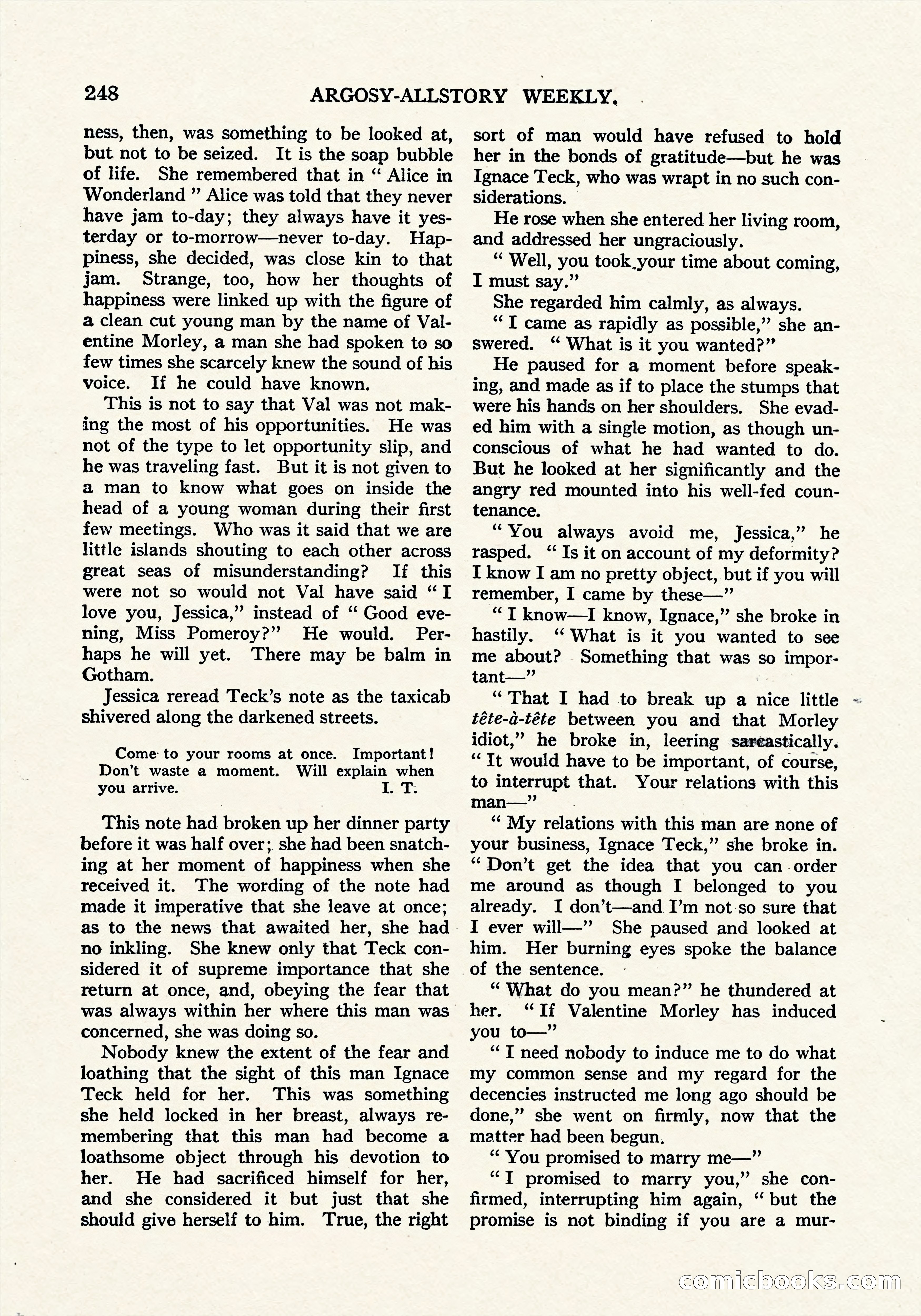 Argosy All-Story Weekly, September 8, 1923 — page 106 of 180