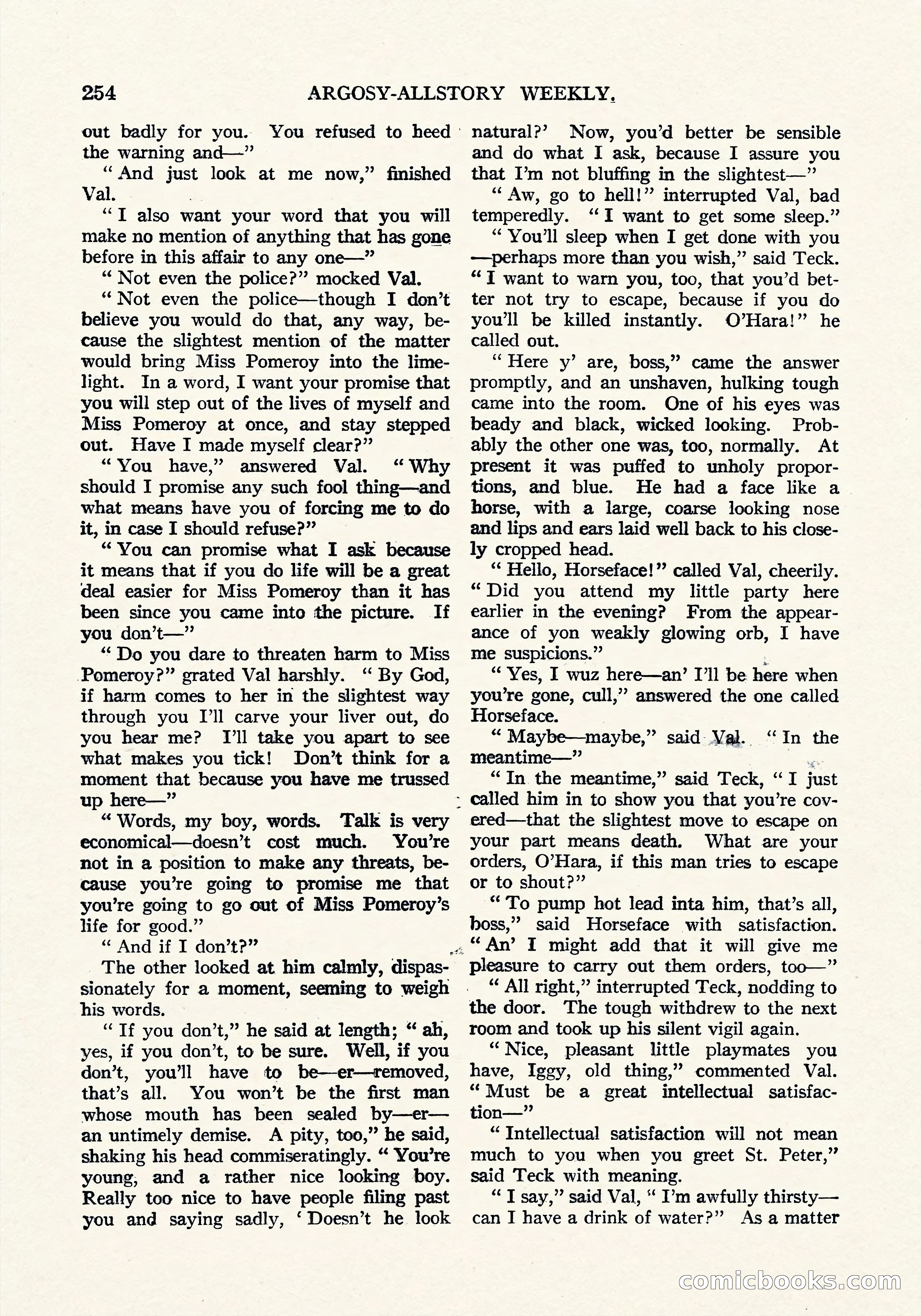 Argosy All-Story Weekly, September 8, 1923 — page 112 of 180