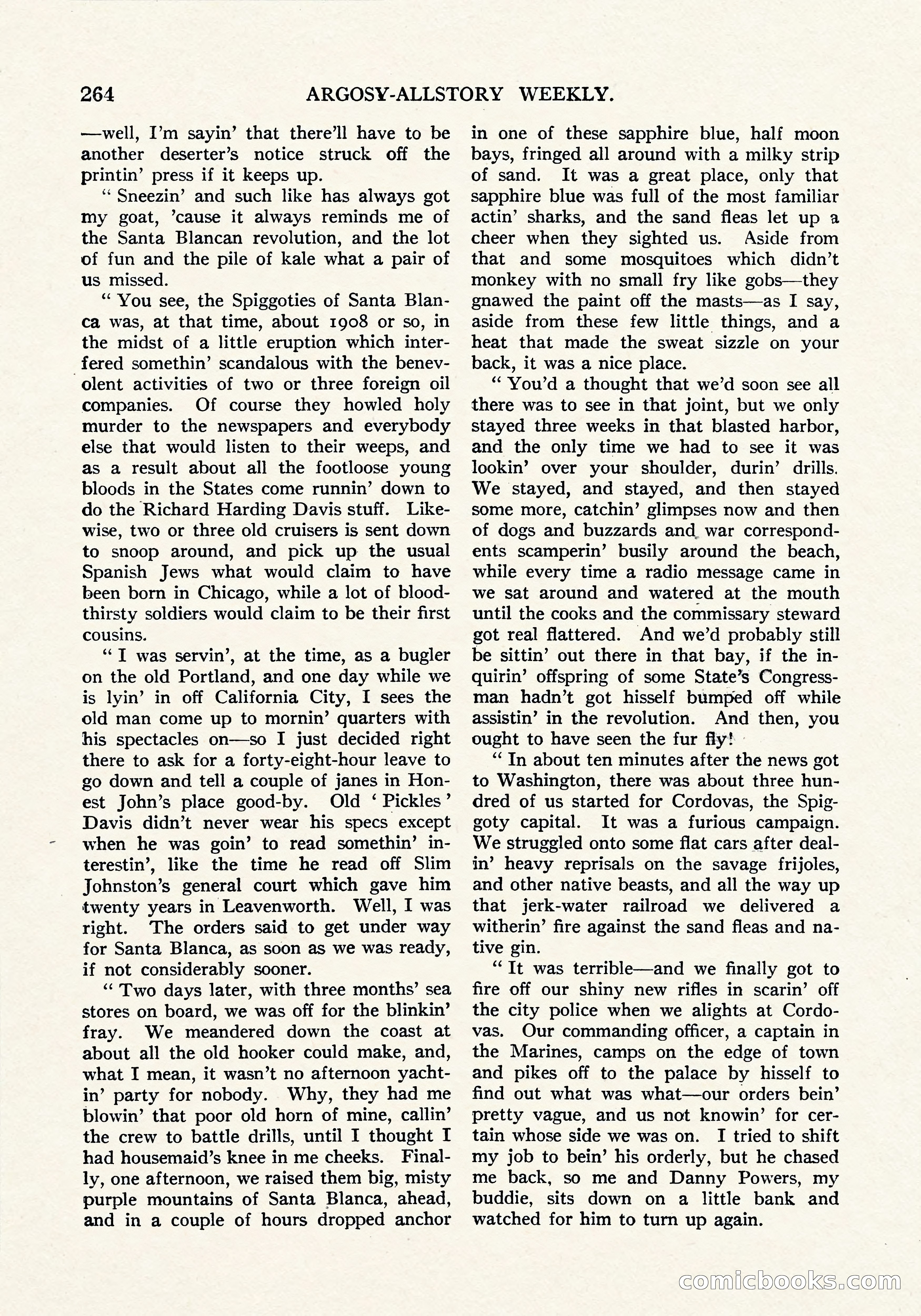 Argosy All-Story Weekly, September 8, 1923 — page 122 of 180