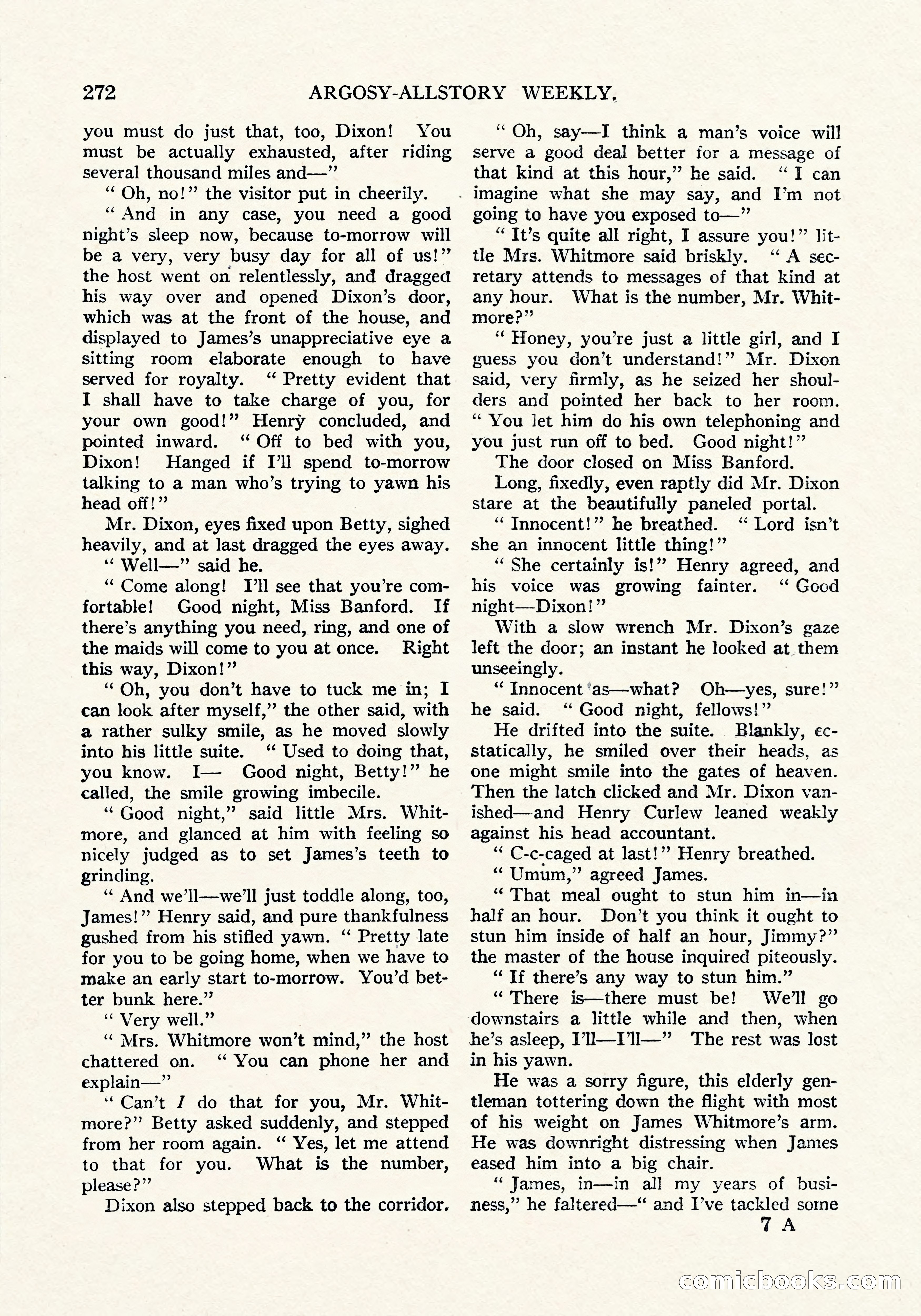 Argosy All-Story Weekly, September 8, 1923 — page 130 of 180