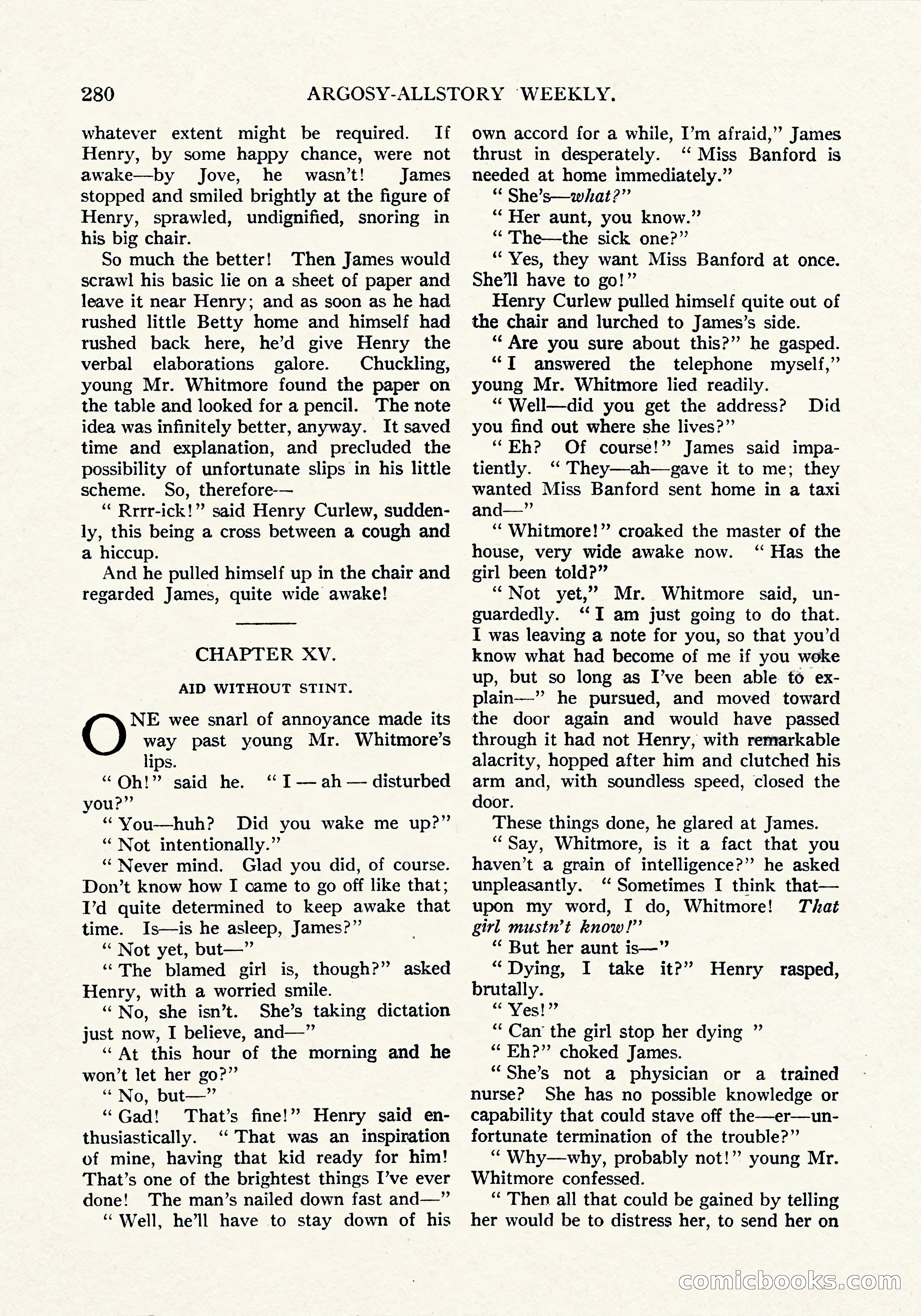 Argosy All-Story Weekly, September 8, 1923 — page 138 of 180