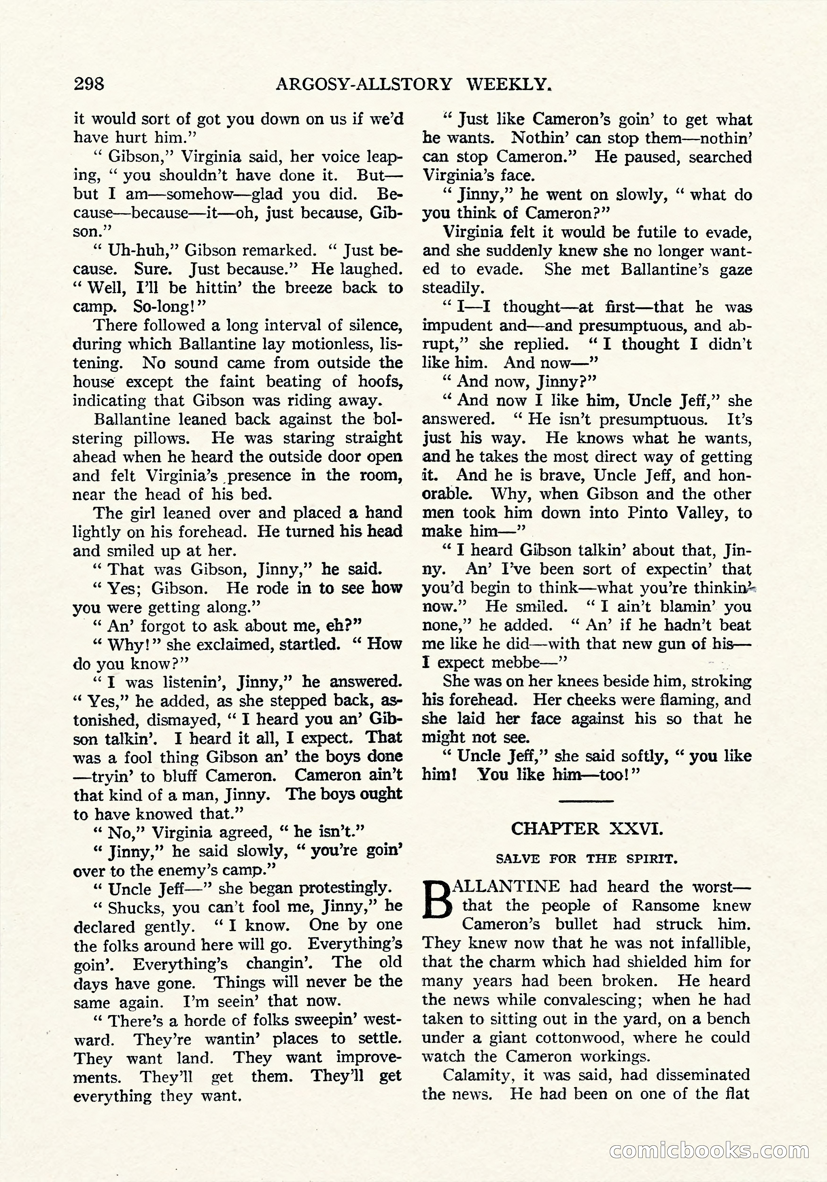 Argosy All-Story Weekly, September 8, 1923 — page 156 of 180