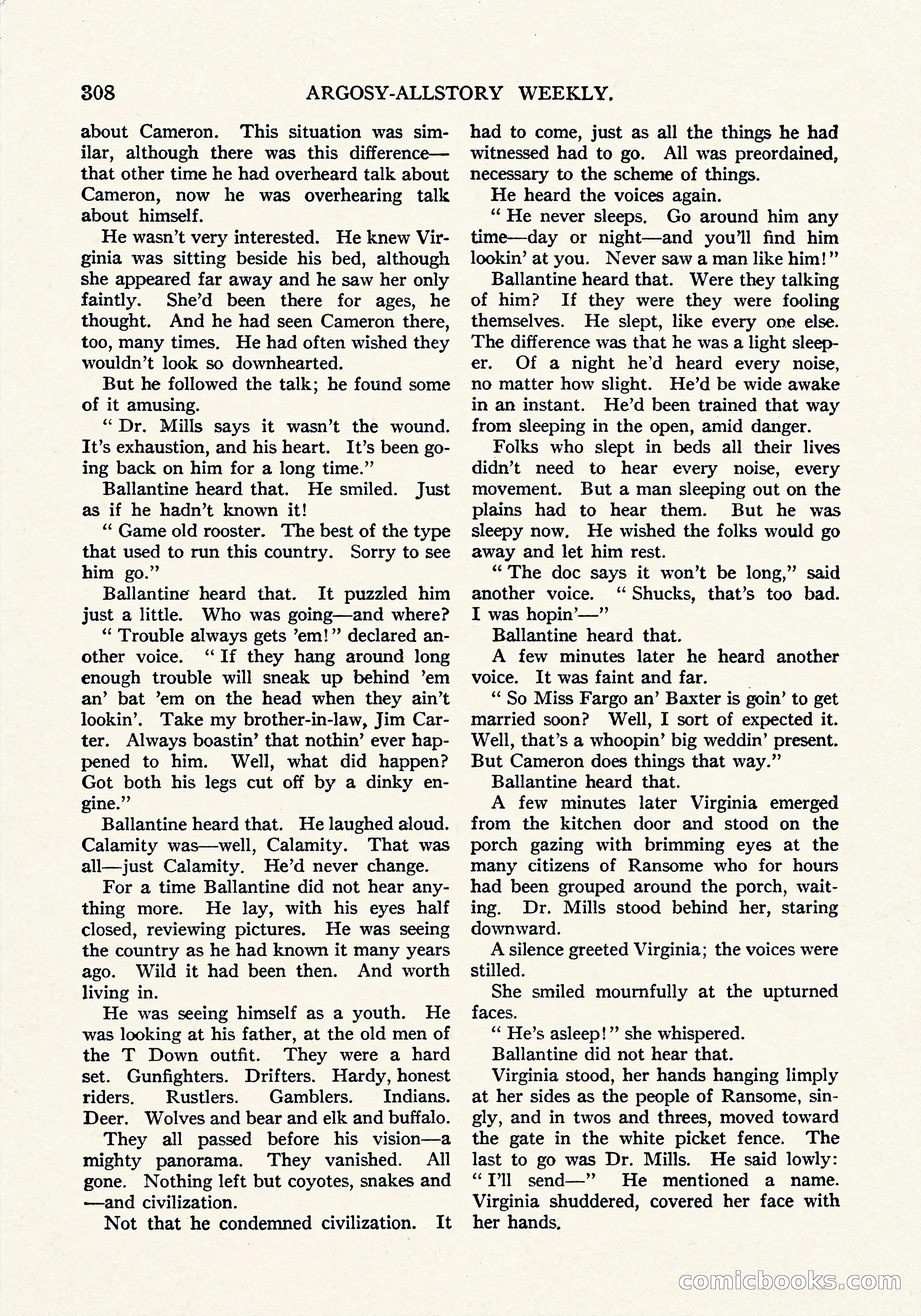 Argosy All-Story Weekly, September 8, 1923 — page 166 of 180