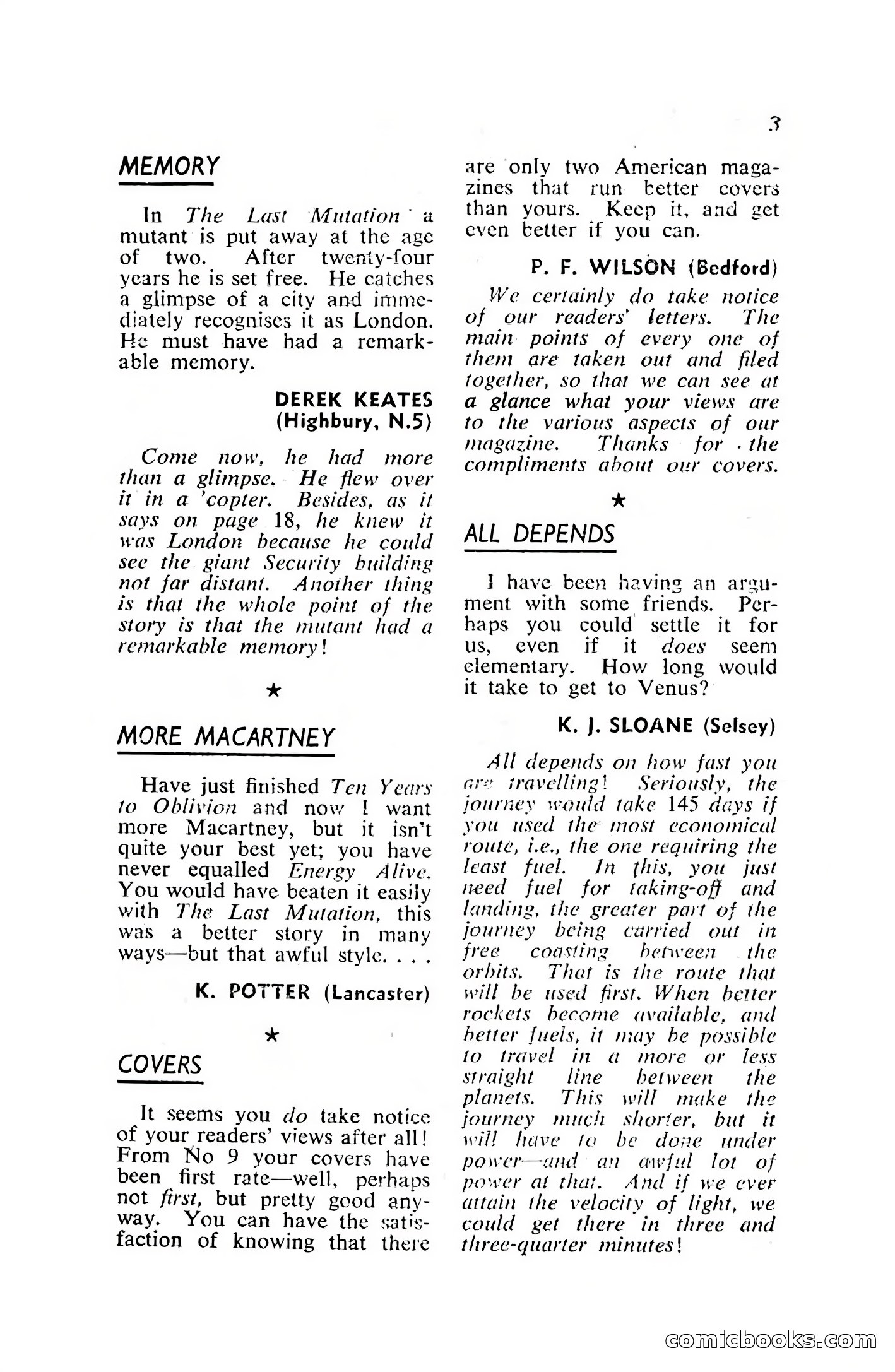 Authentic Science Fiction Monthly, December 1951 — page 5 of 116