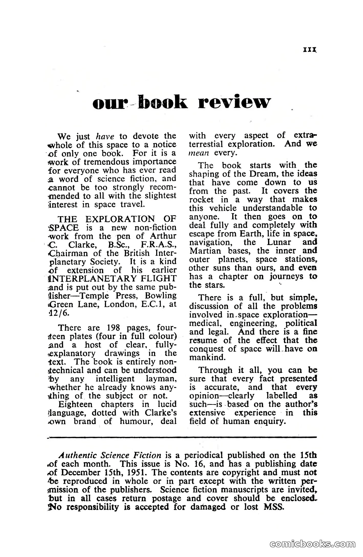 Authentic Science Fiction Monthly, December 1951 — page 113 of 116