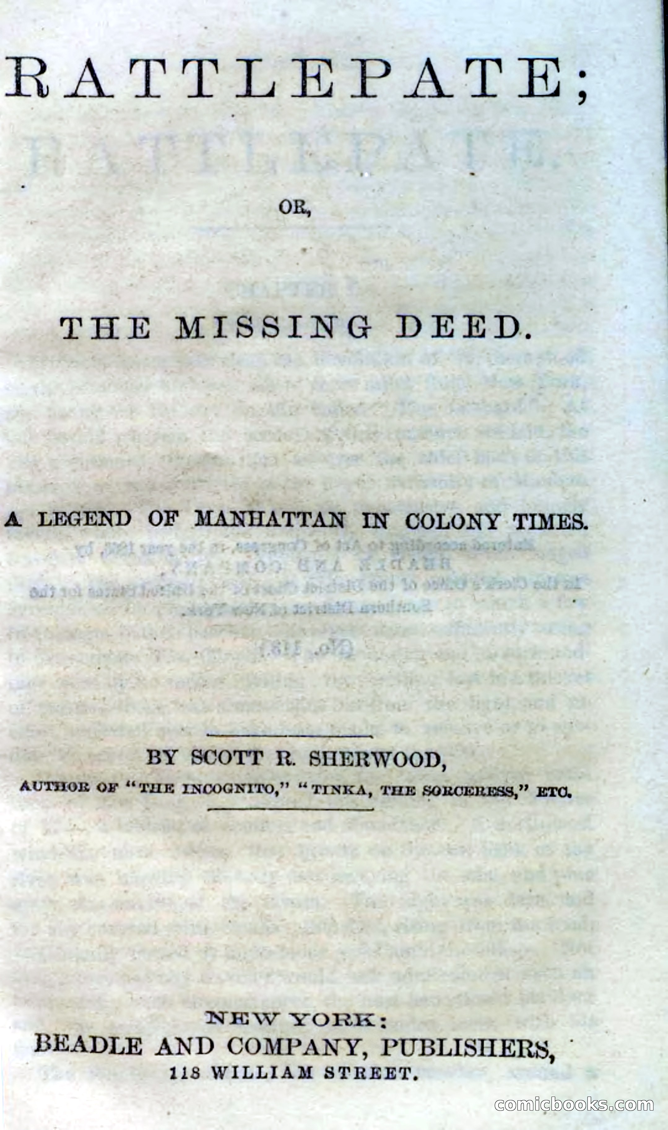 Beadle's Dime Novels No. 113: Rattlepate — page 5 of 100