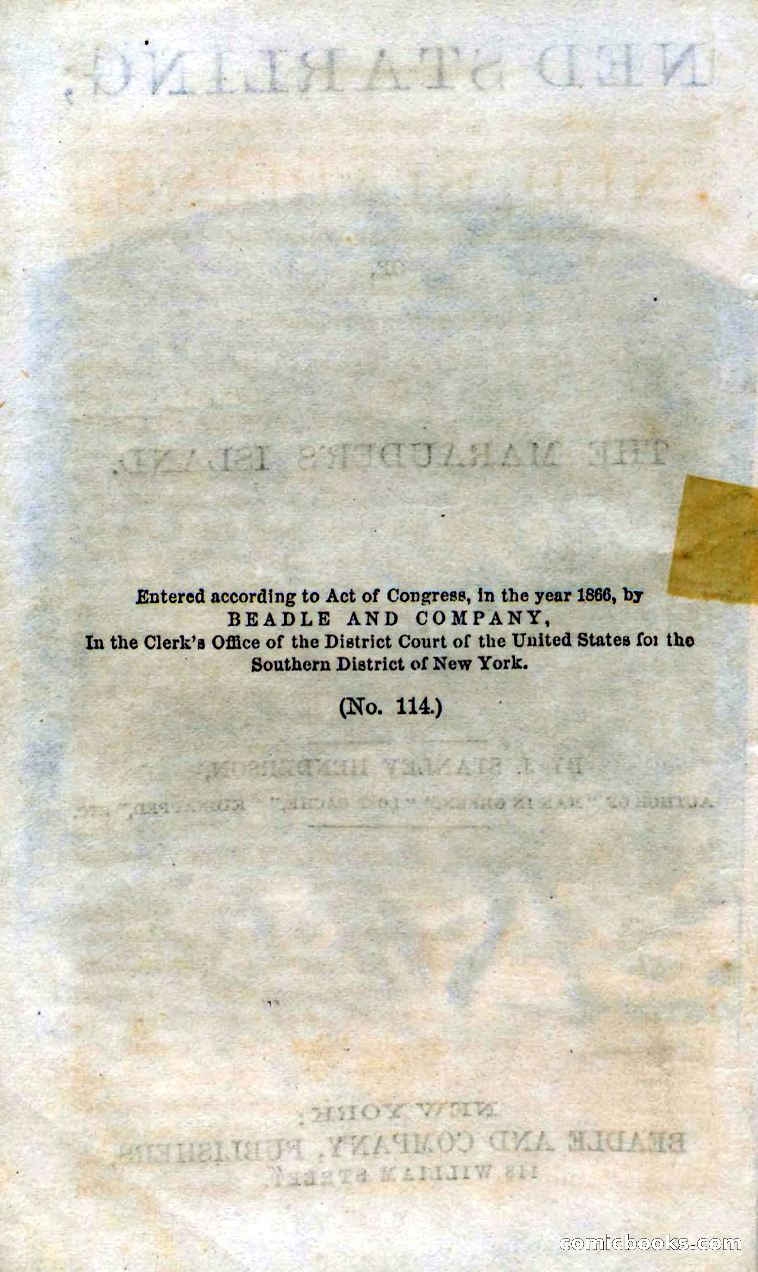 Beadle's Dime Novels No. 114: Ned Starling — page 6 of 100