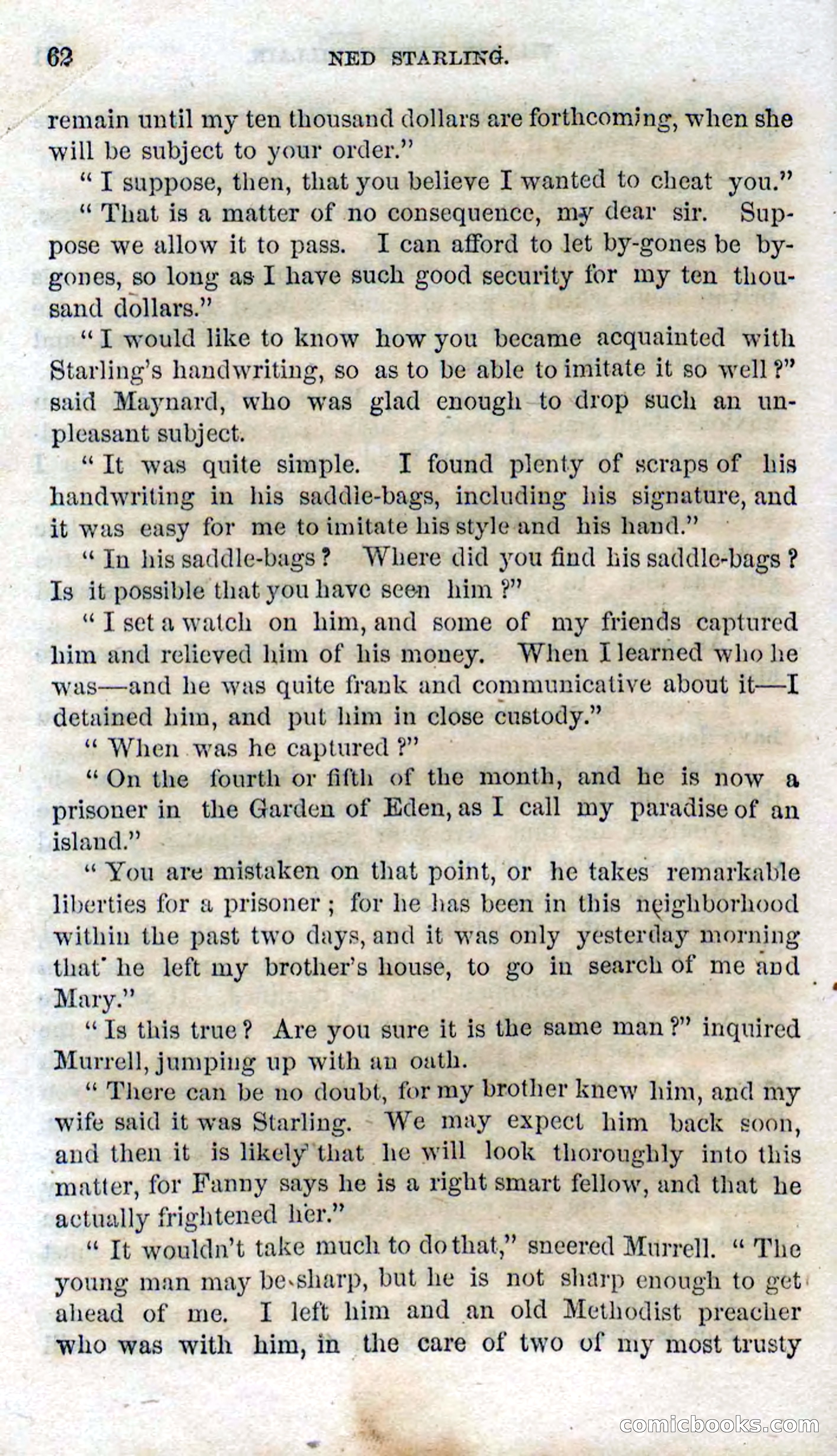 Beadle's Dime Novels No. 114: Ned Starling — page 60 of 100