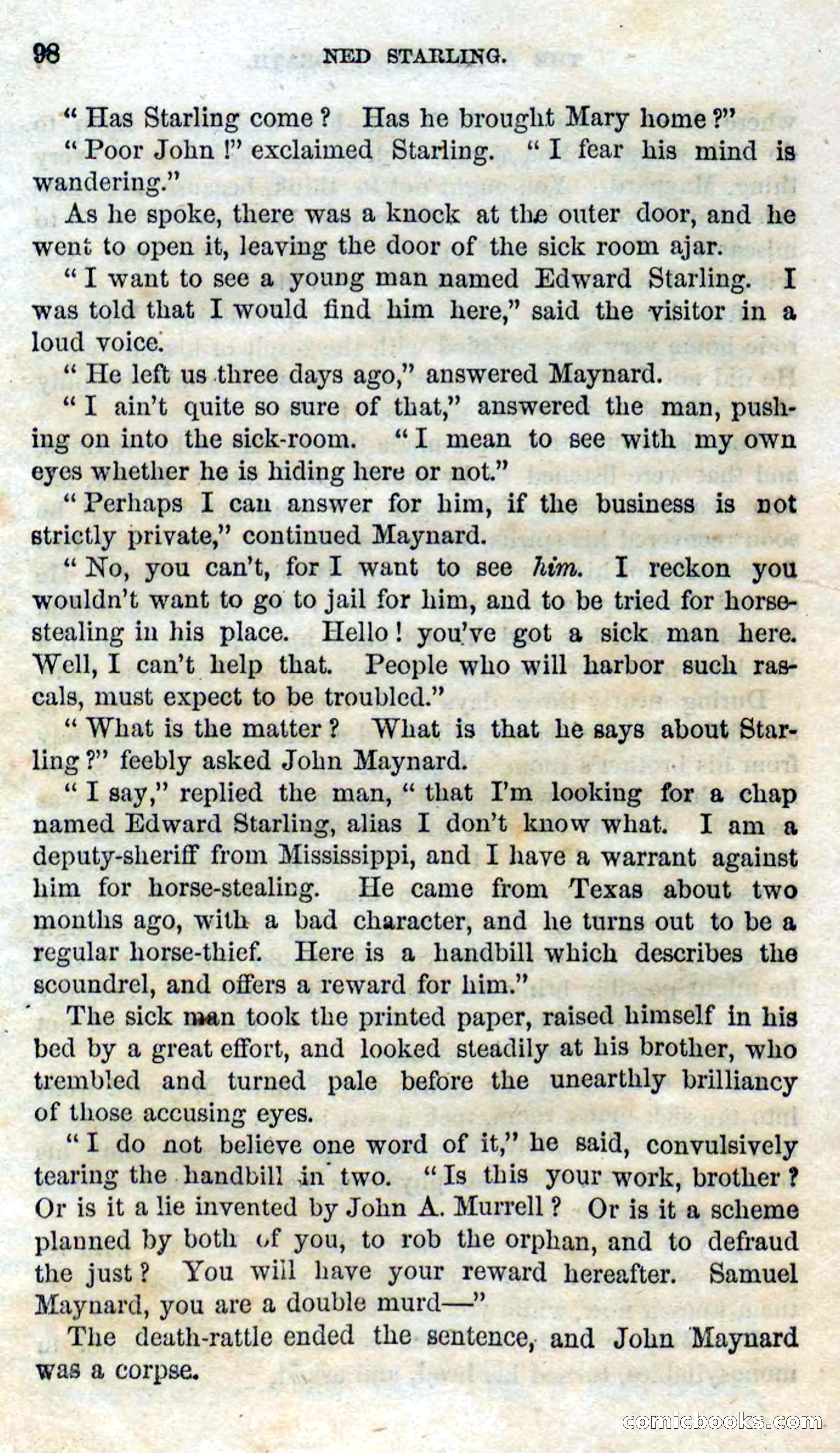 Beadle's Dime Novels No. 114: Ned Starling — page 96 of 100