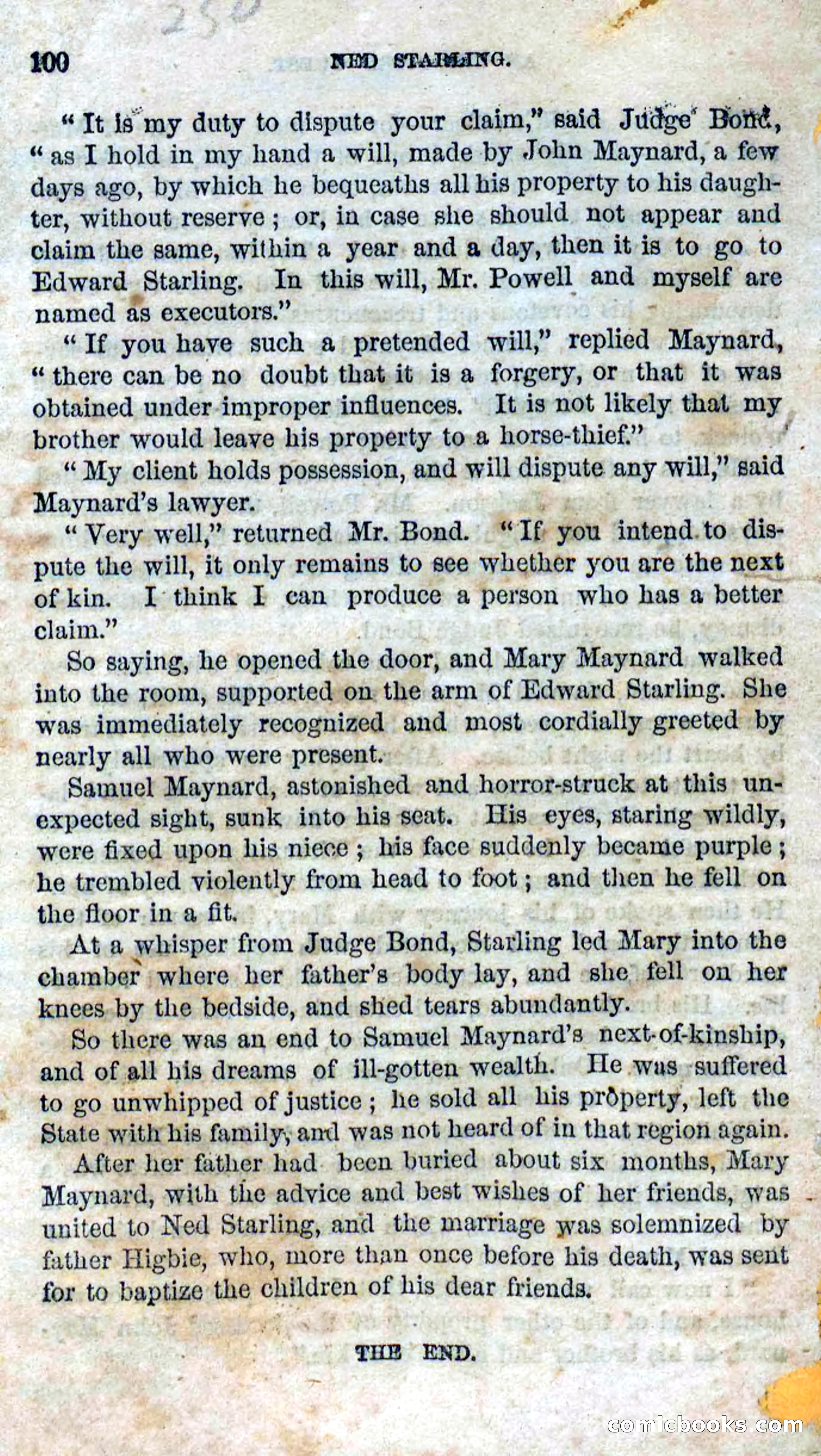 Beadle's Dime Novels No. 114: Ned Starling — page 98 of 100