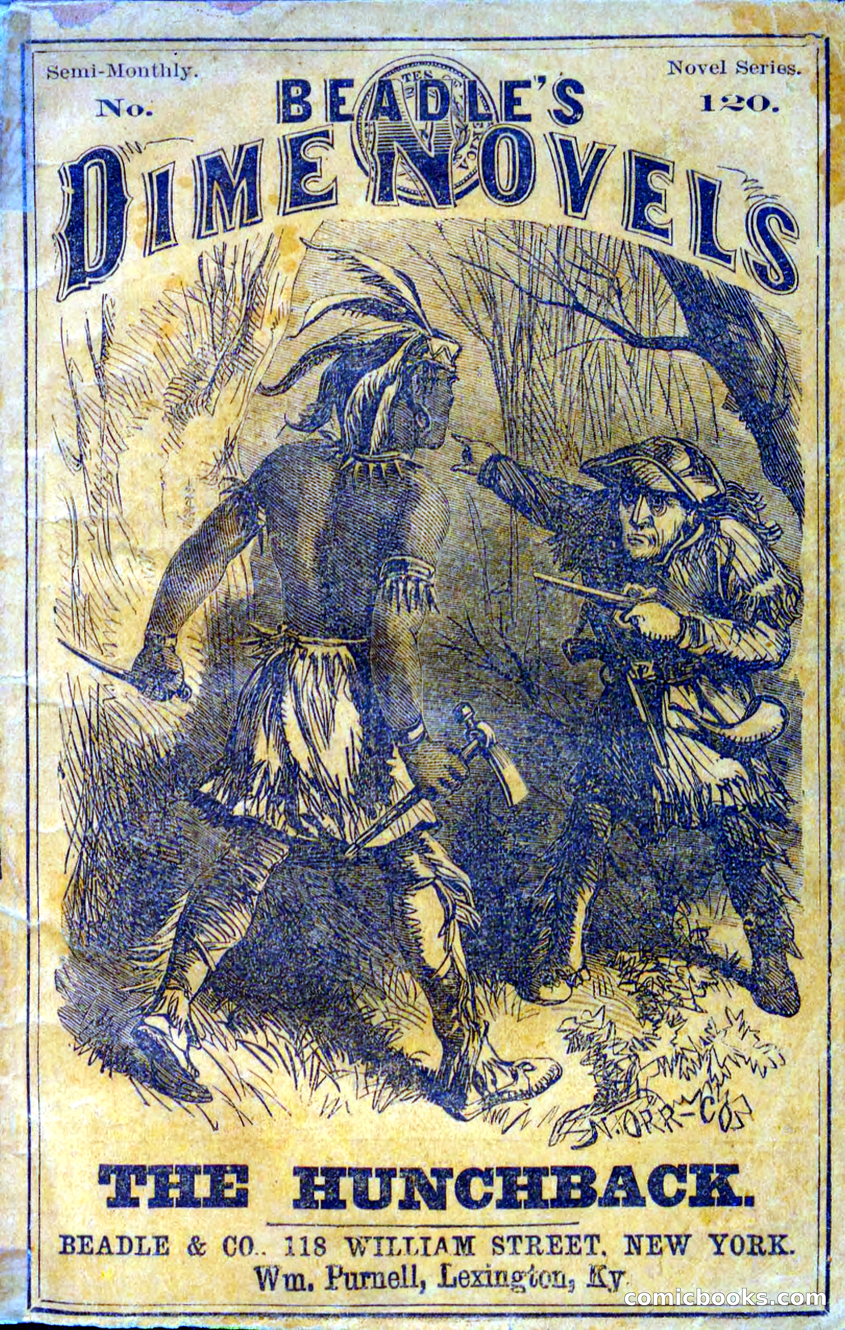 Beadle's Dime Novels No. 120: The Hunchback — page 1 of 100
