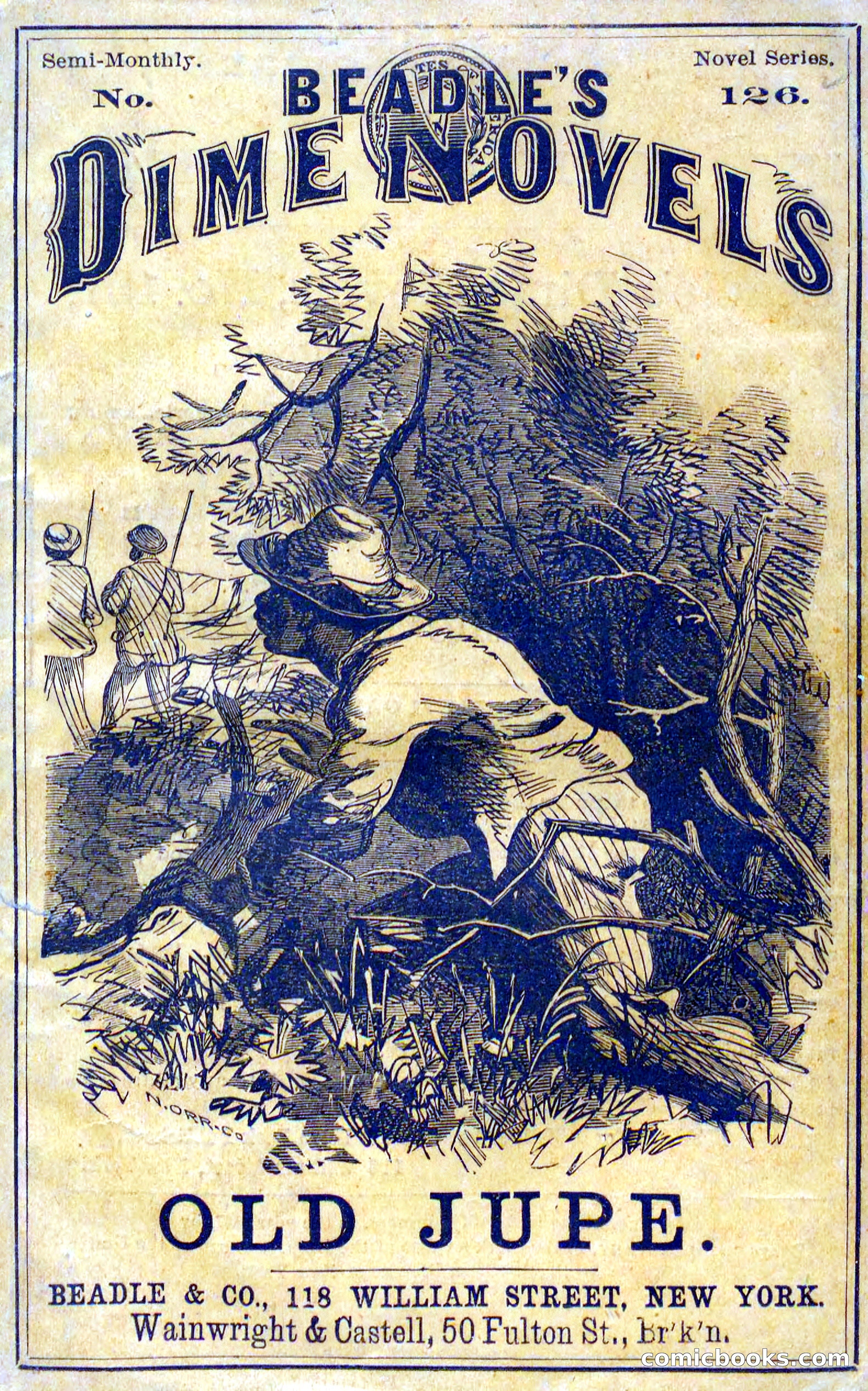 Beadle's Dime Novels No. 126: Old Jupe — page 1 of 100
