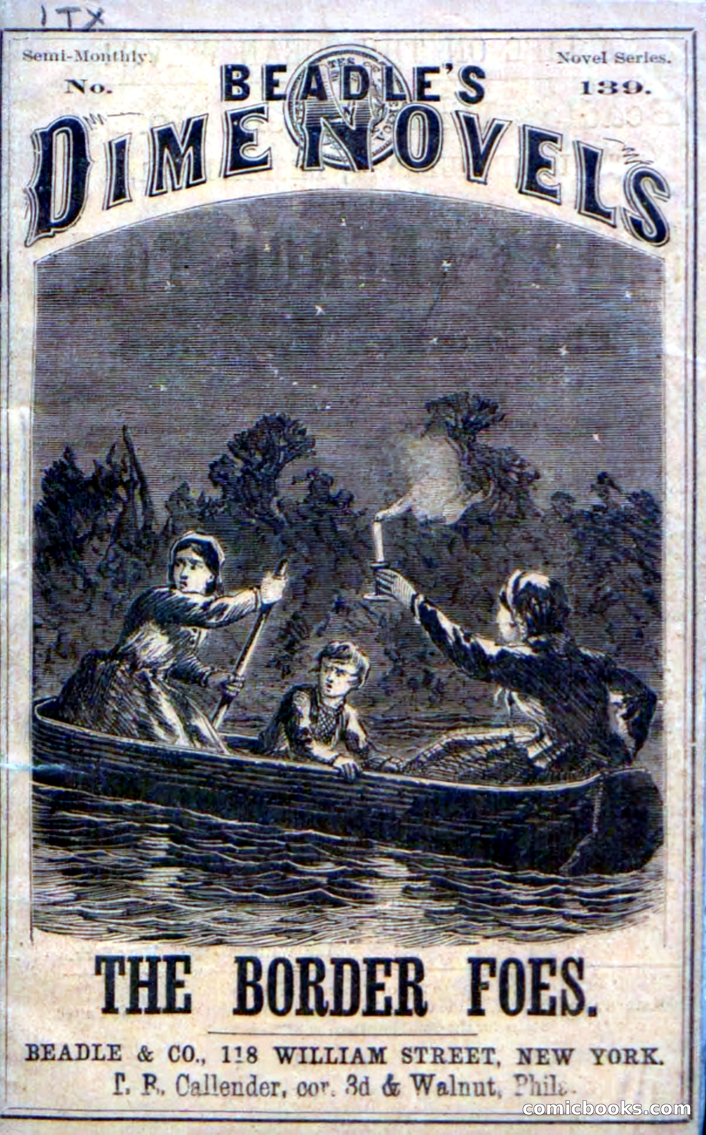 Beadle's Dime Novels No. 139: The Border Foes — page 1 of 100