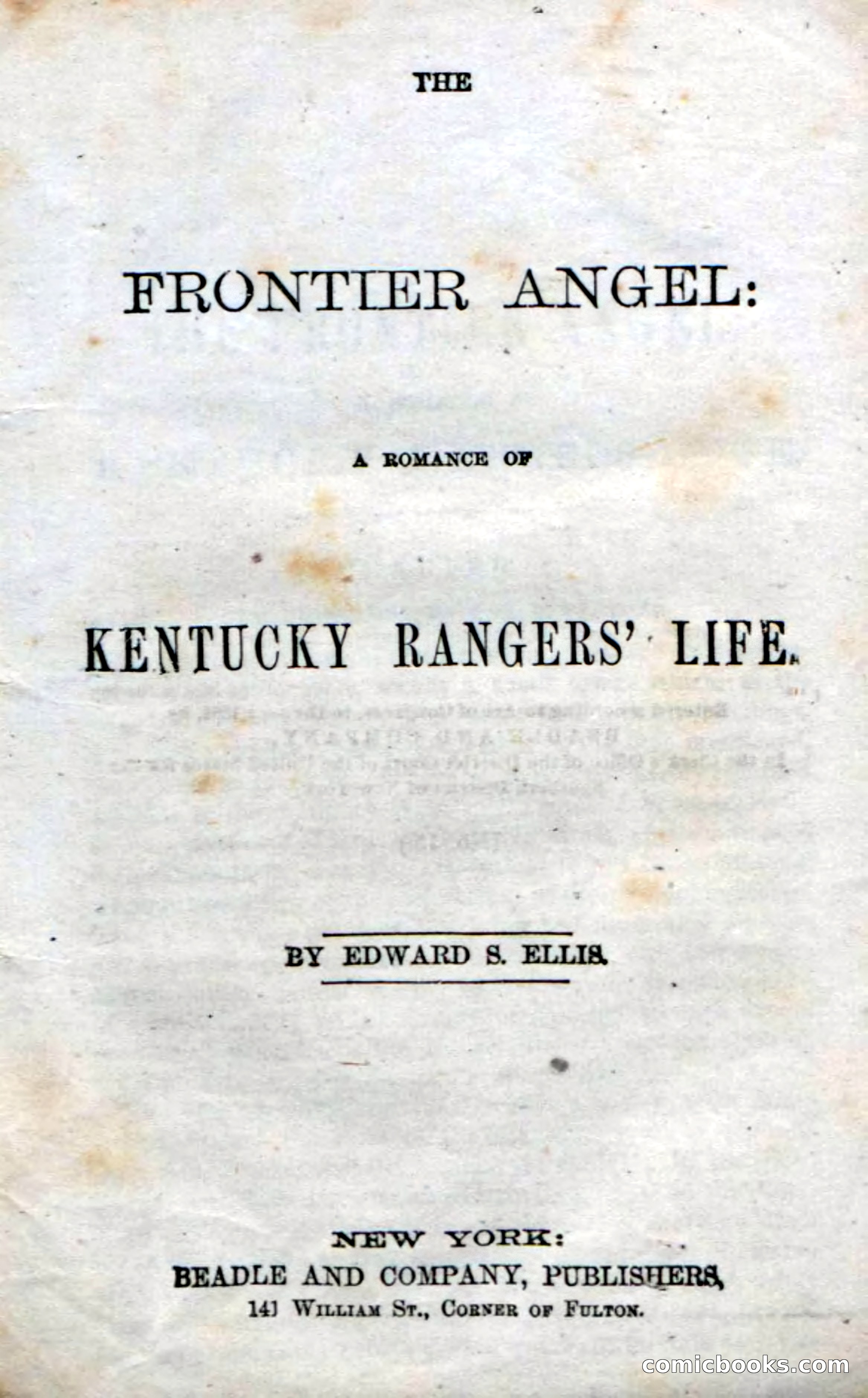 Beadle's Dime Novels No. 15: The Frontier Angel — page 5 of 132
