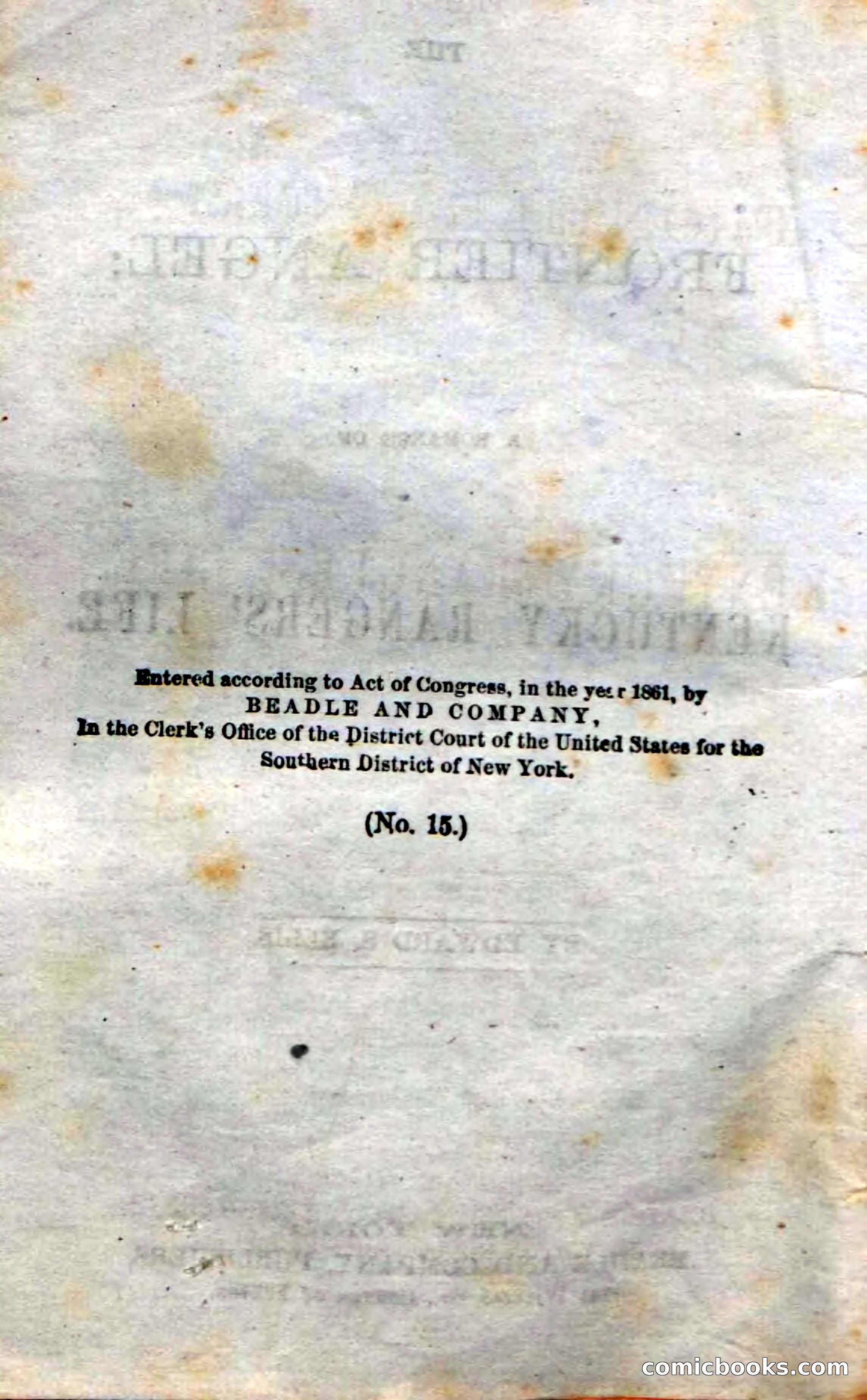 Beadle's Dime Novels No. 15: The Frontier Angel — page 6 of 132