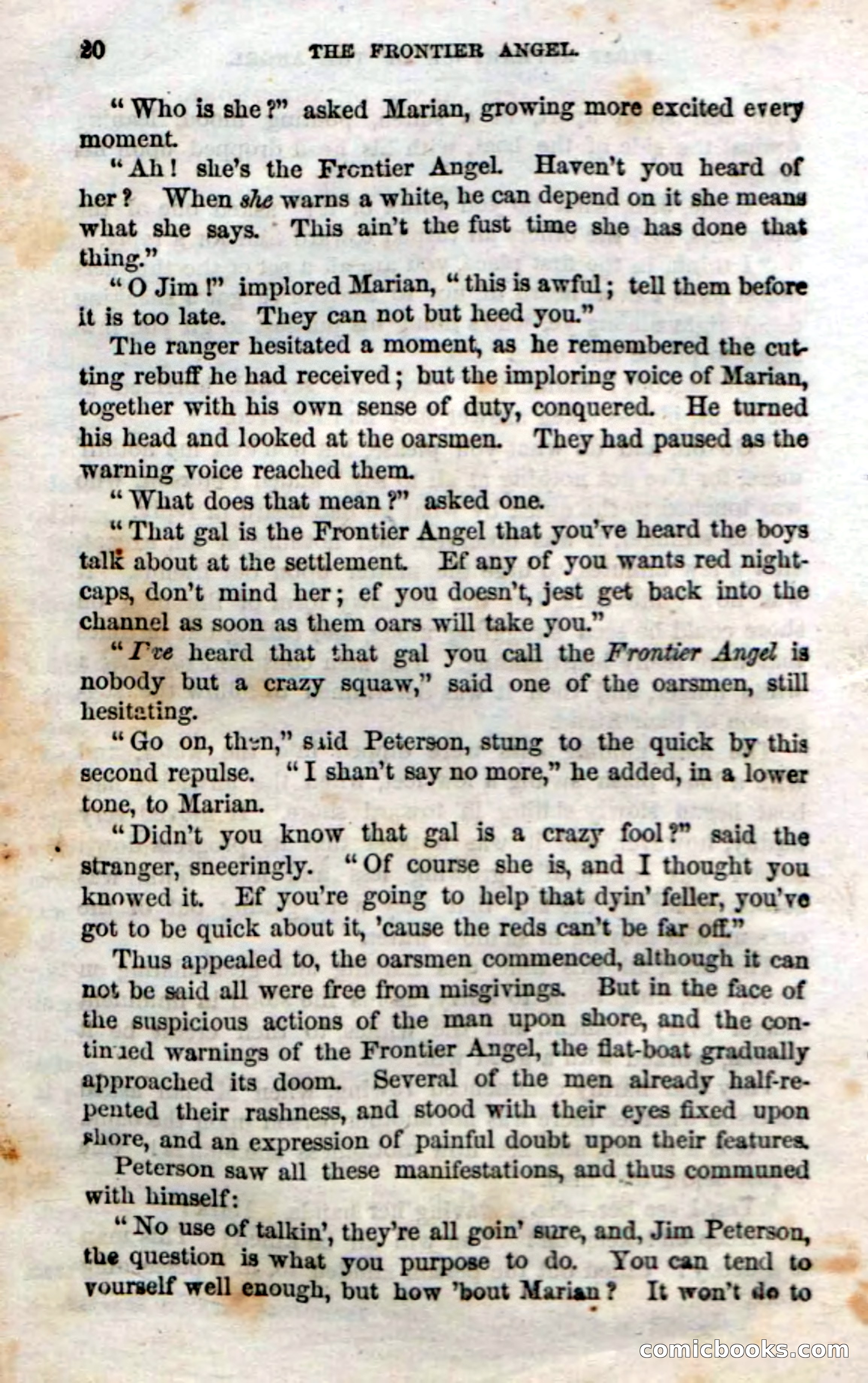 Beadle's Dime Novels No. 15: The Frontier Angel — page 22 of 132