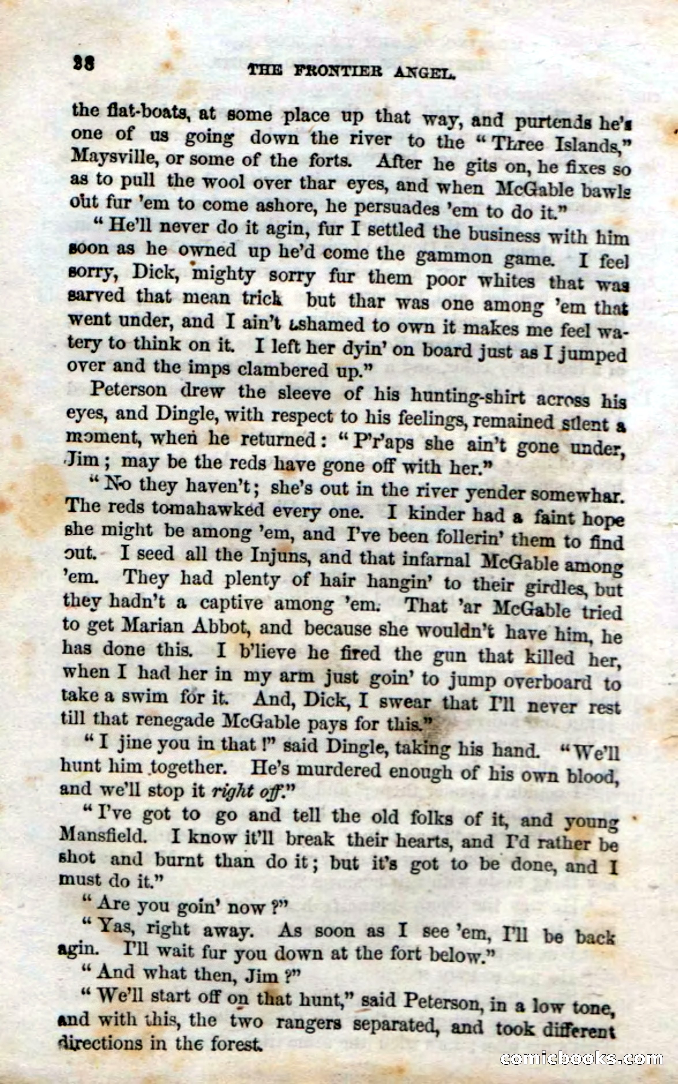 Beadle's Dime Novels No. 15: The Frontier Angel — page 30 of 132