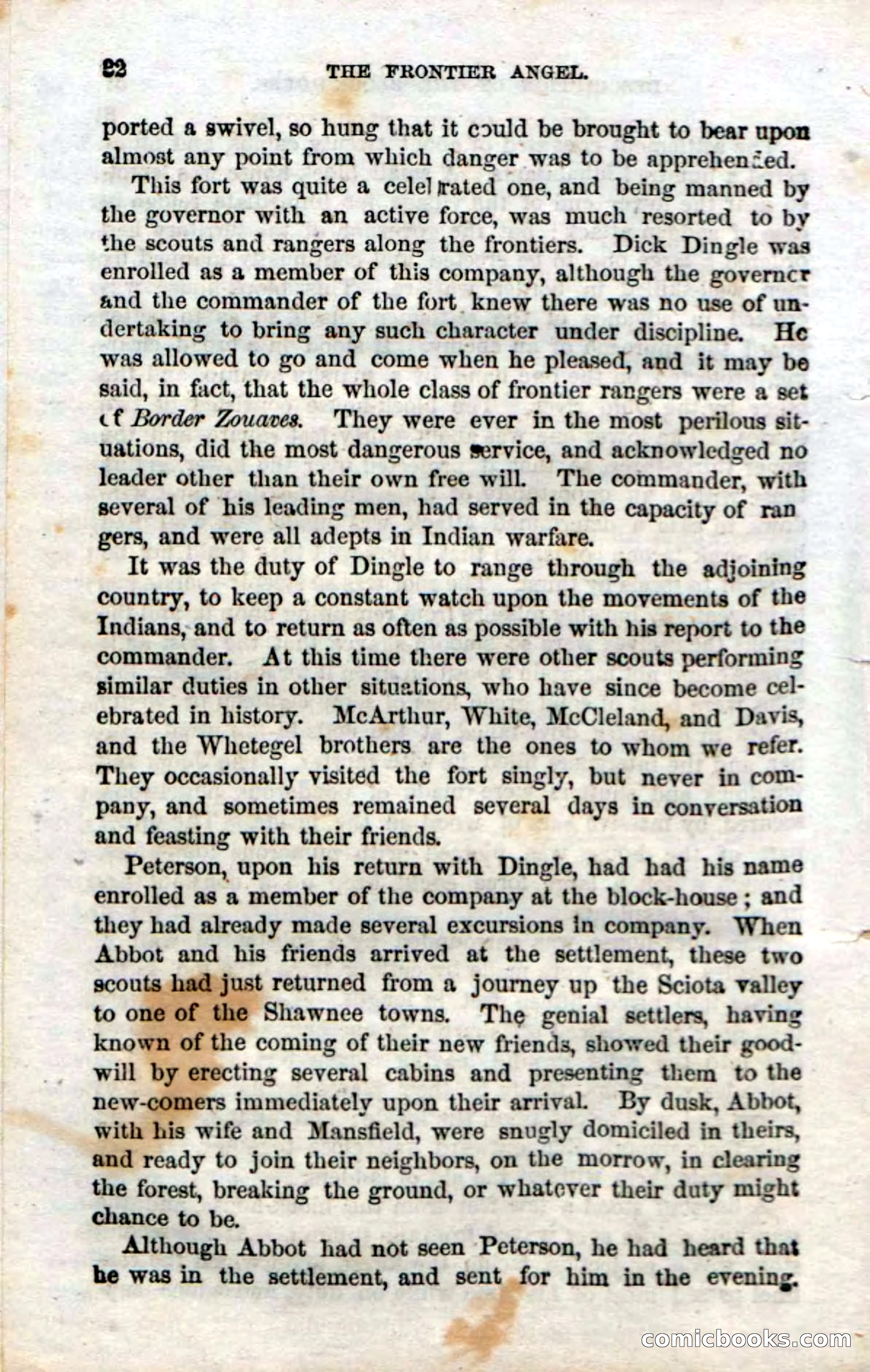 Beadle's Dime Novels No. 15: The Frontier Angel — page 34 of 132