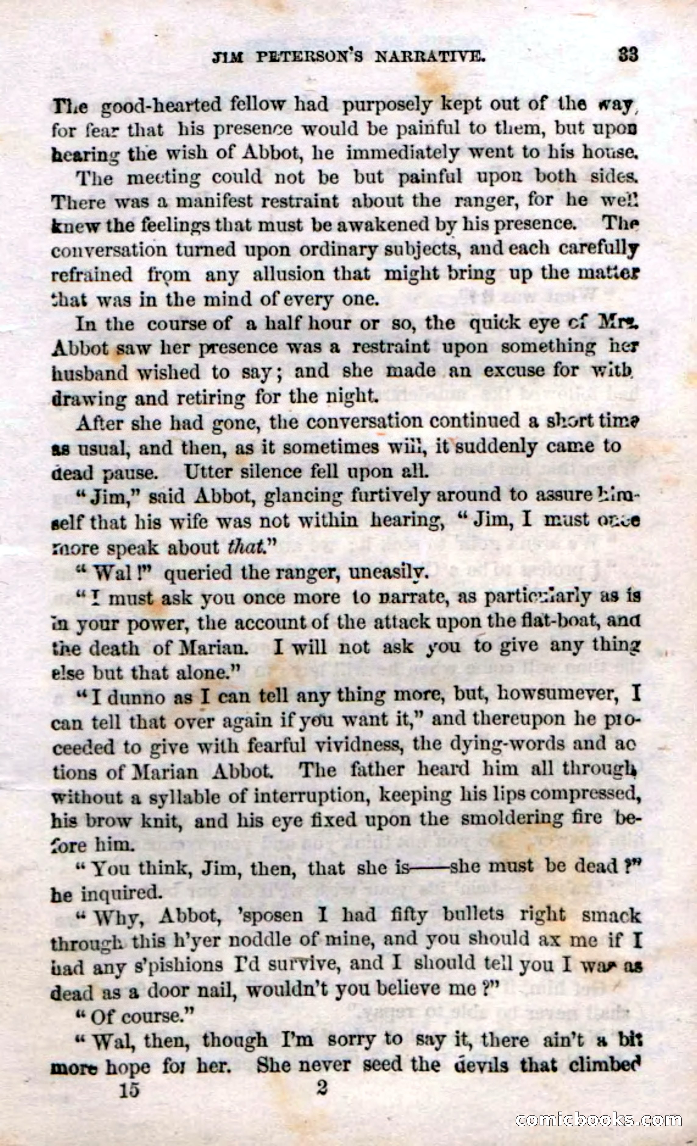 Beadle's Dime Novels No. 15: The Frontier Angel — page 35 of 132