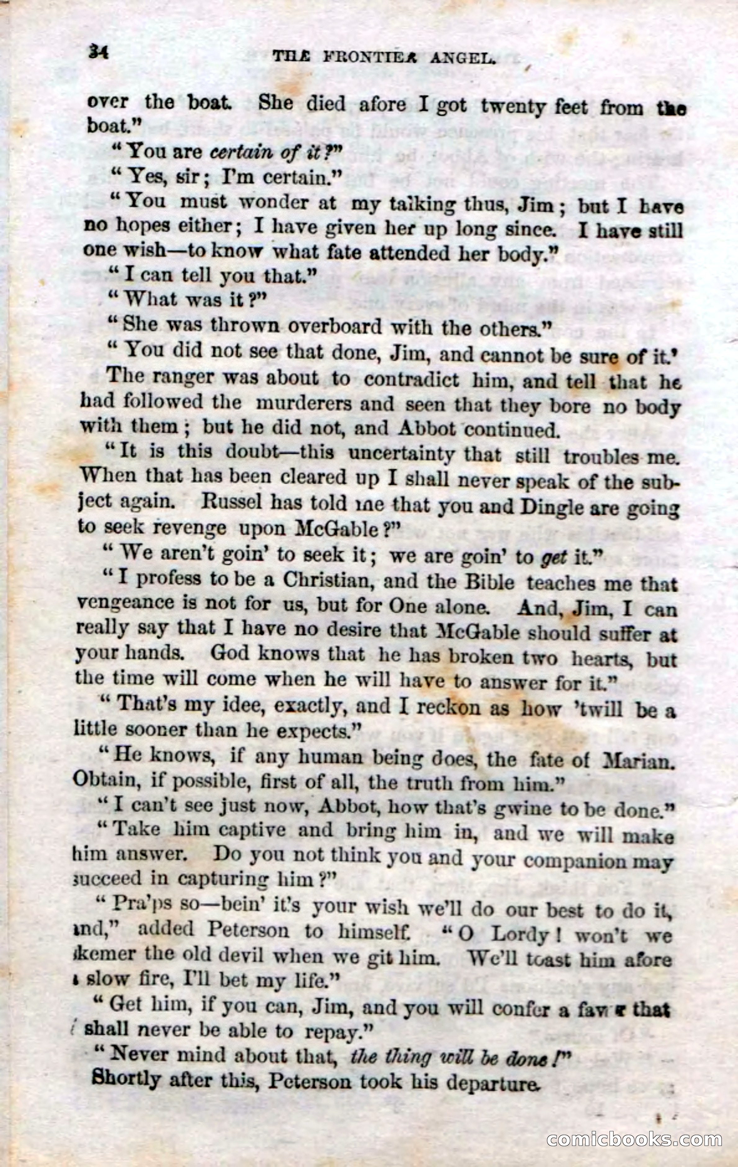 Beadle's Dime Novels No. 15: The Frontier Angel — page 36 of 132