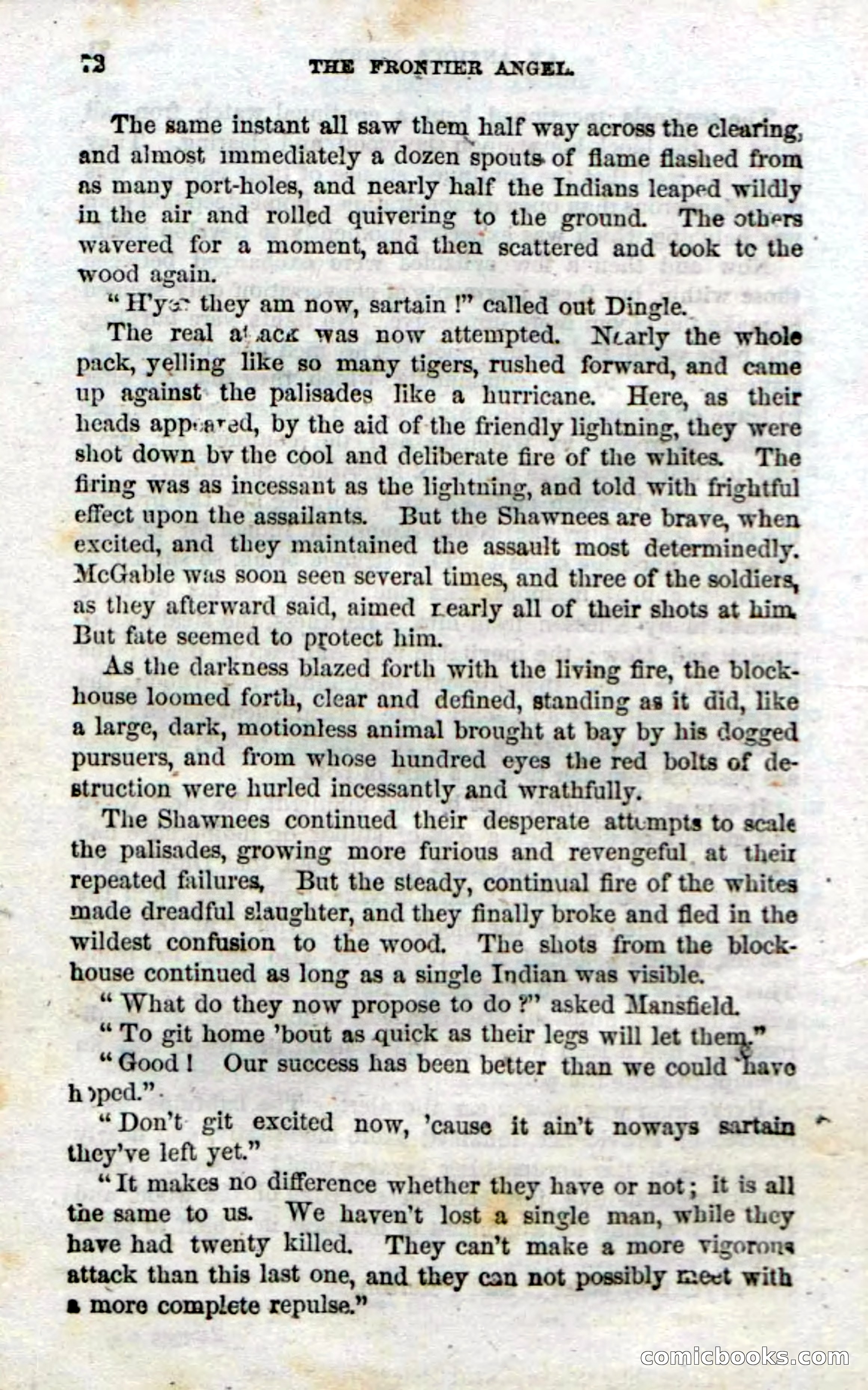 Beadle's Dime Novels No. 15: The Frontier Angel — page 74 of 132