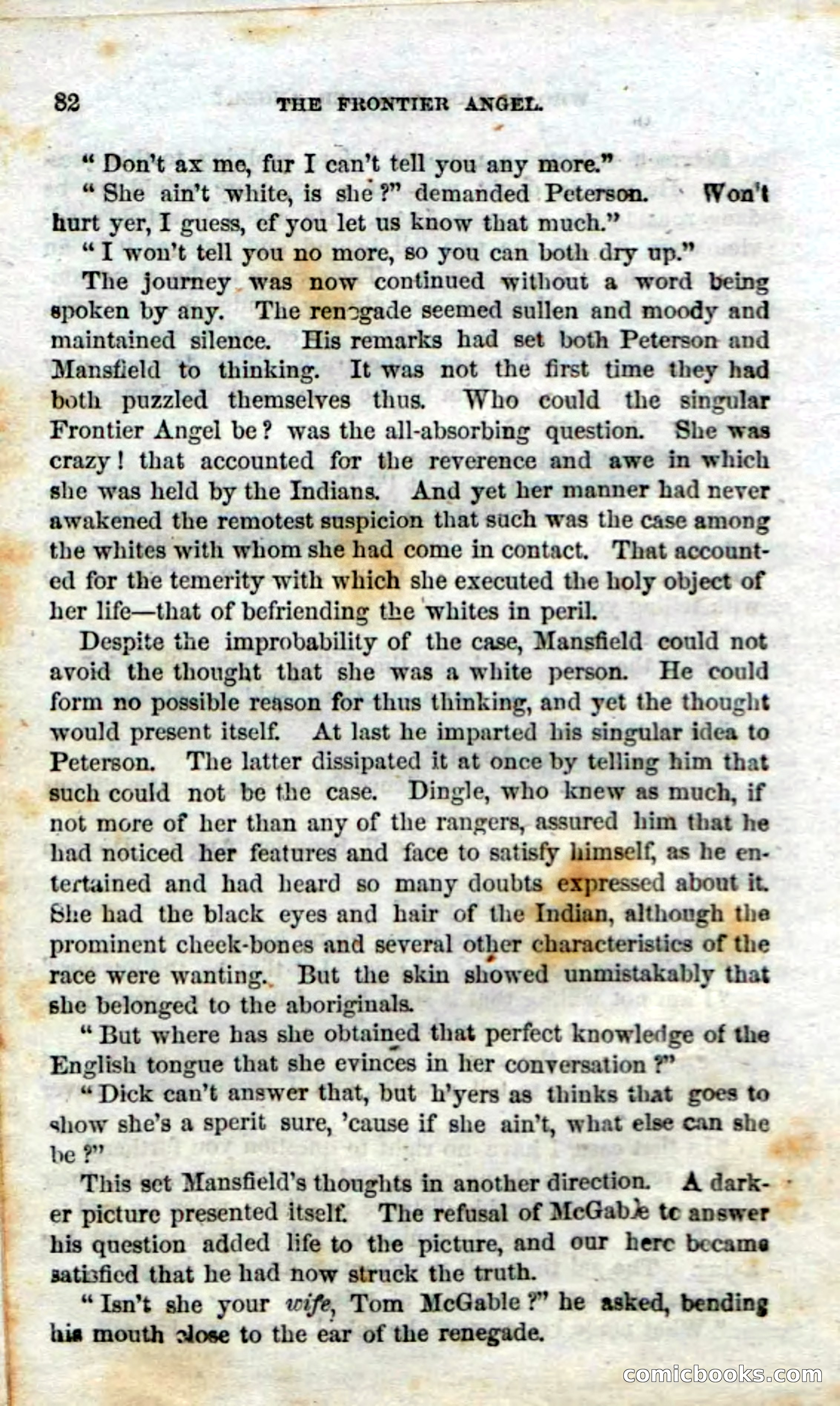 Beadle's Dime Novels No. 15: The Frontier Angel — page 84 of 132