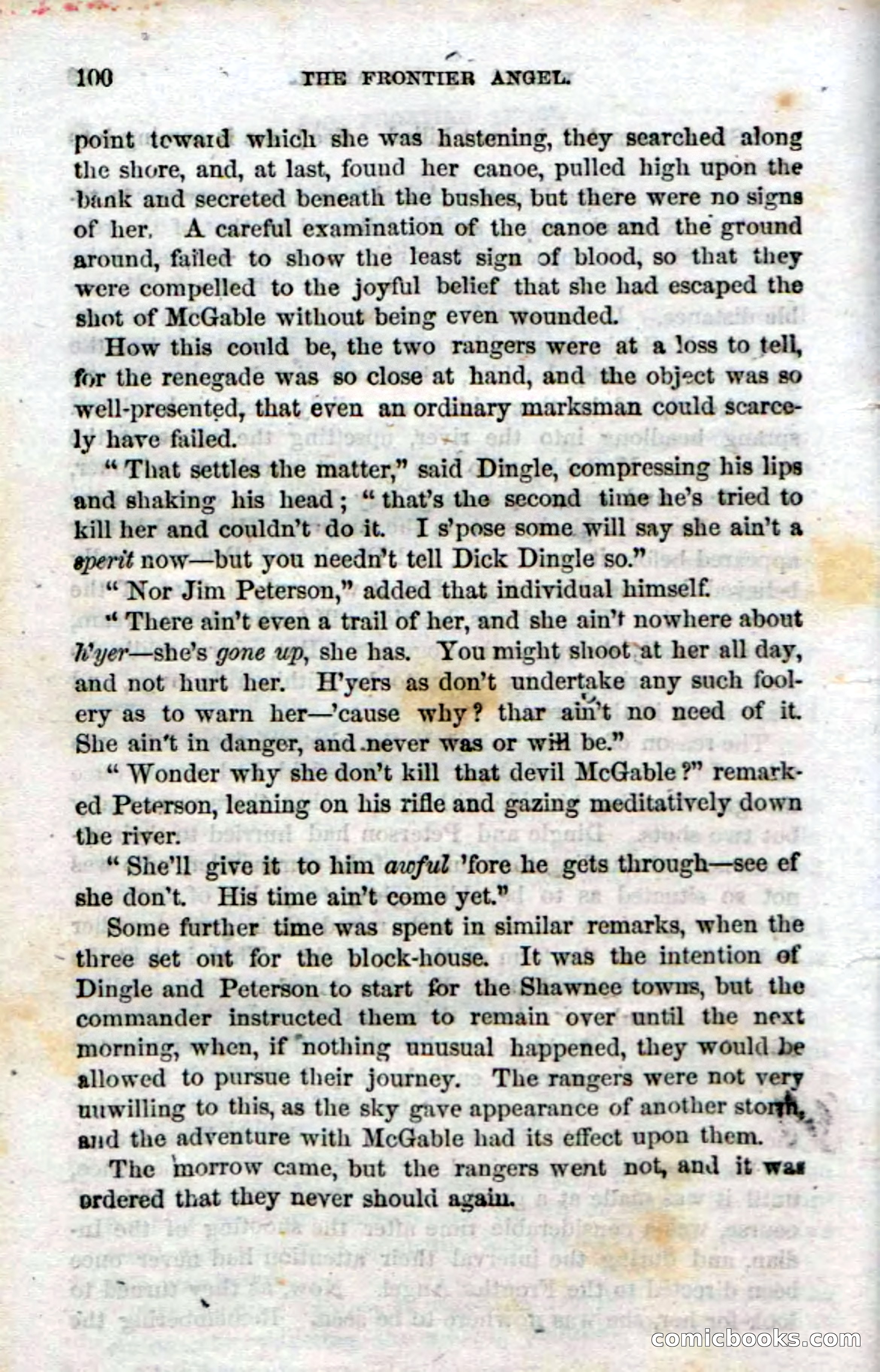 Beadle's Dime Novels No. 15: The Frontier Angel — page 102 of 132