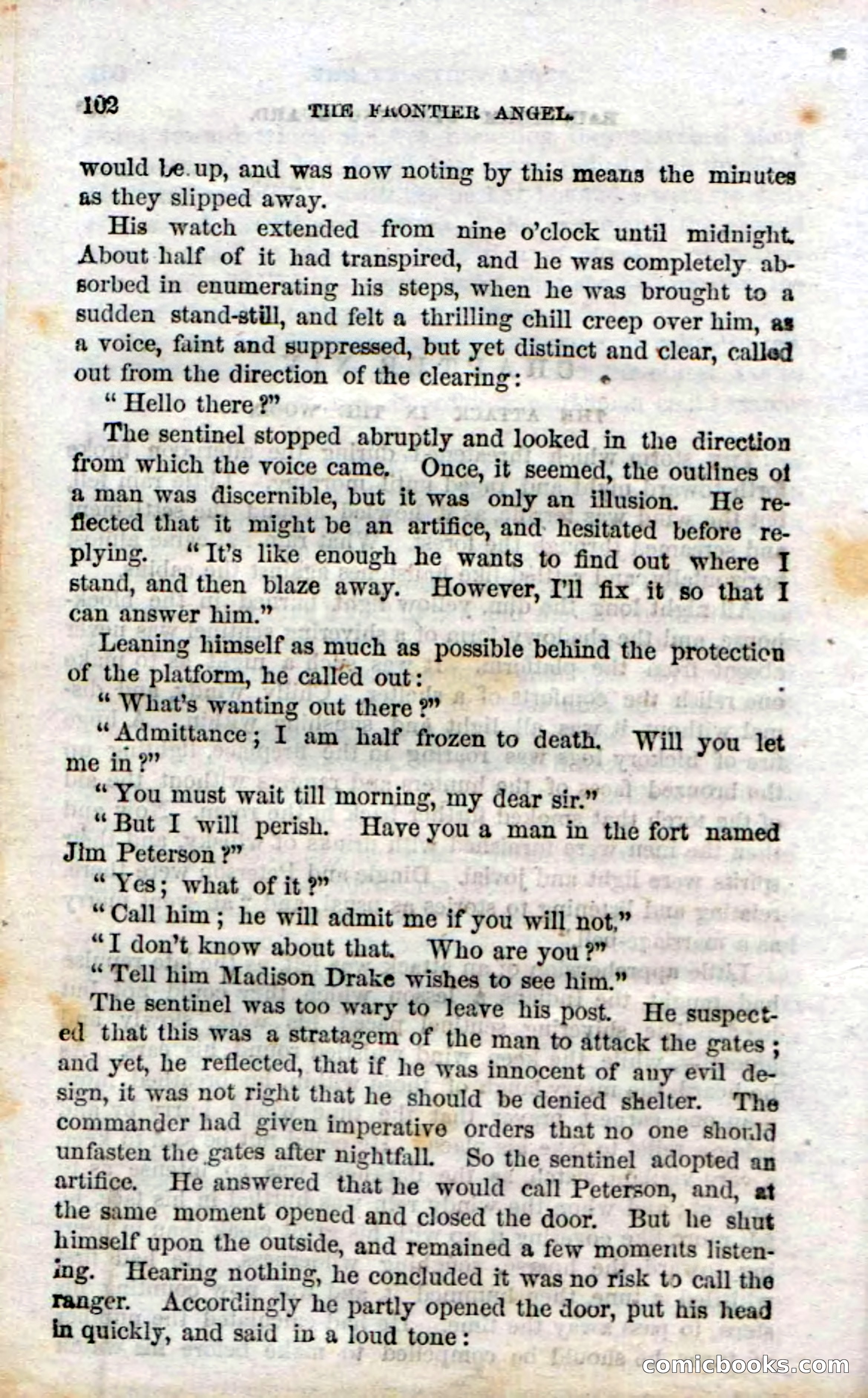 Beadle's Dime Novels No. 15: The Frontier Angel — page 104 of 132