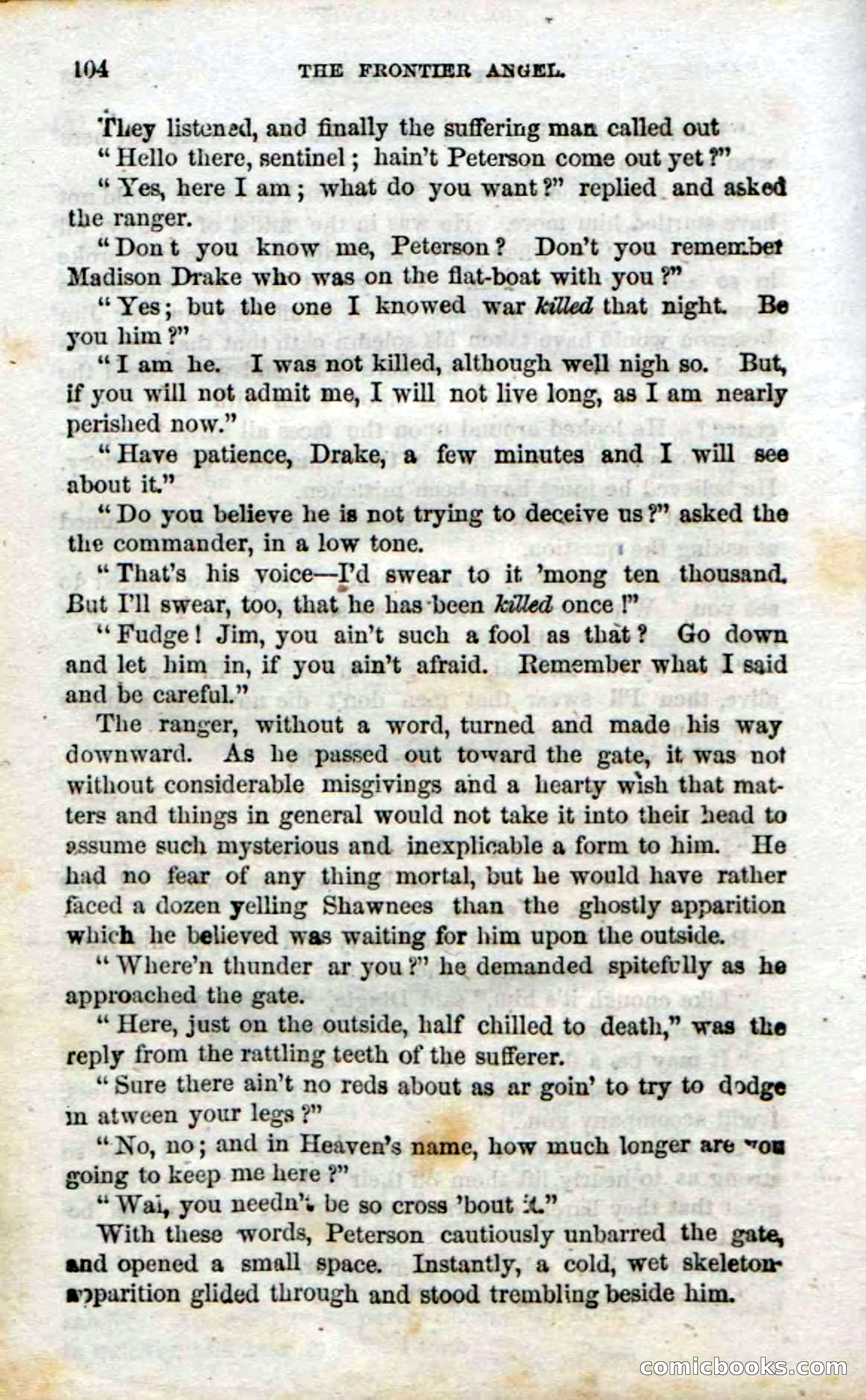 Beadle's Dime Novels No. 15: The Frontier Angel — page 106 of 132