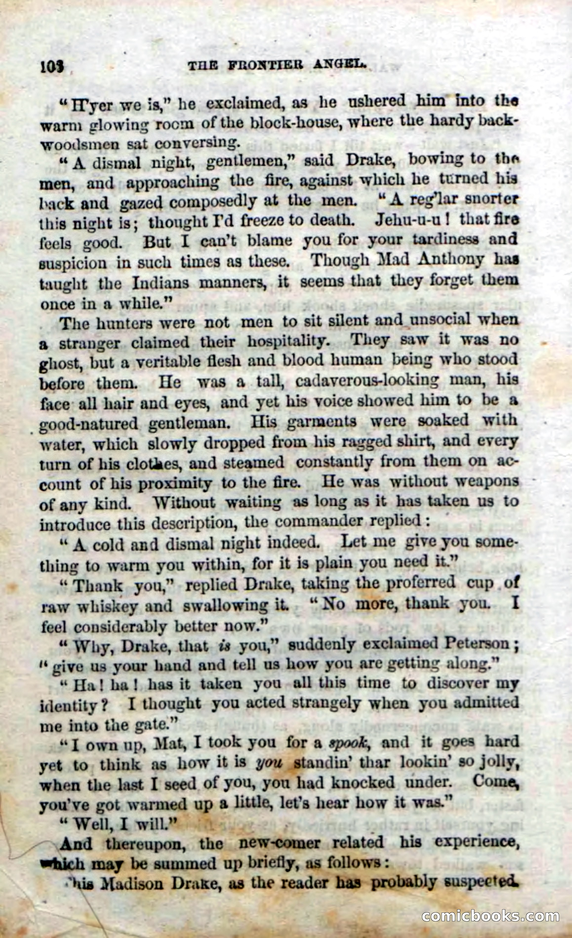 Beadle's Dime Novels No. 15: The Frontier Angel — page 108 of 132