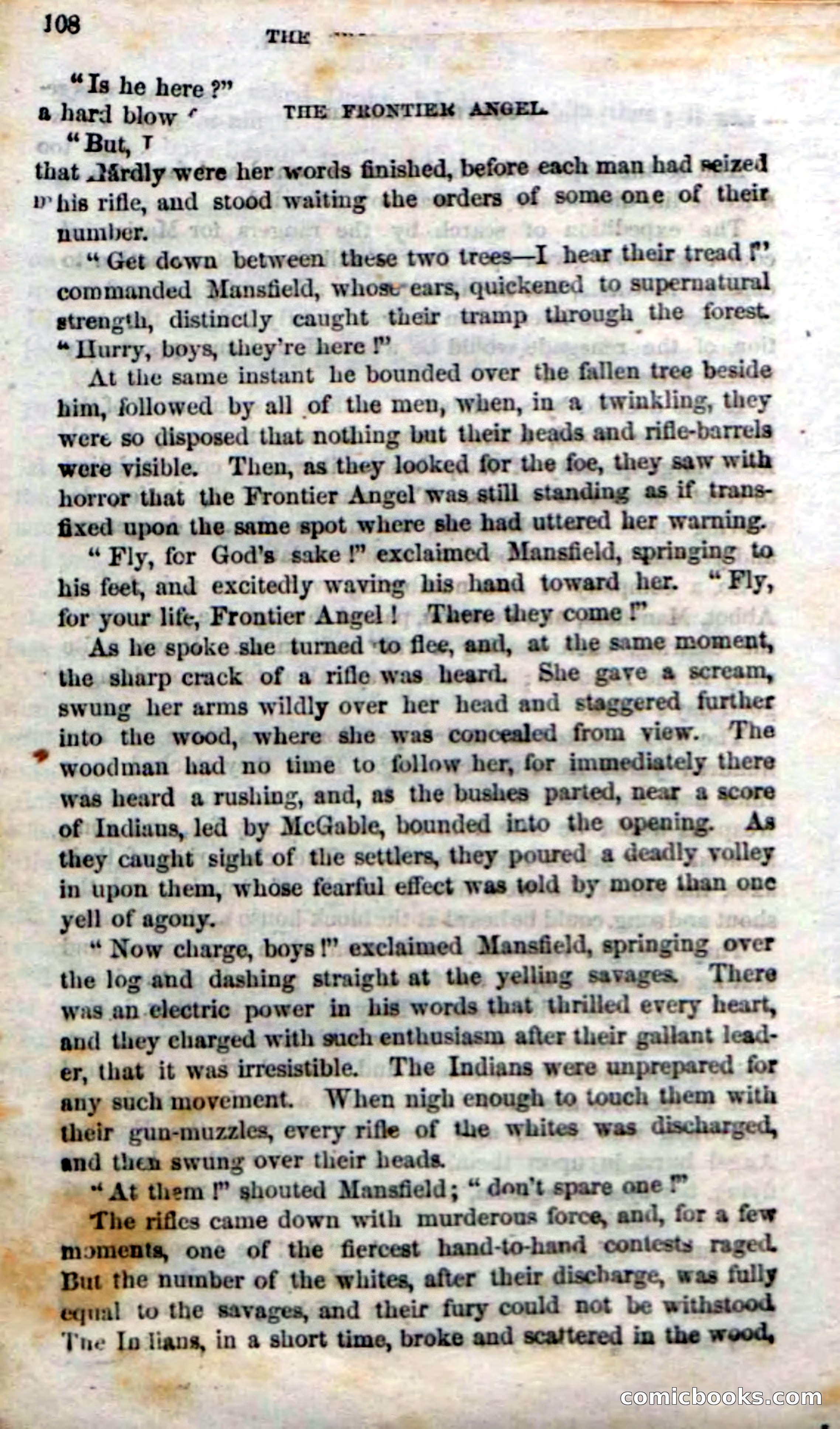 Beadle's Dime Novels No. 15: The Frontier Angel — page 112 of 132
