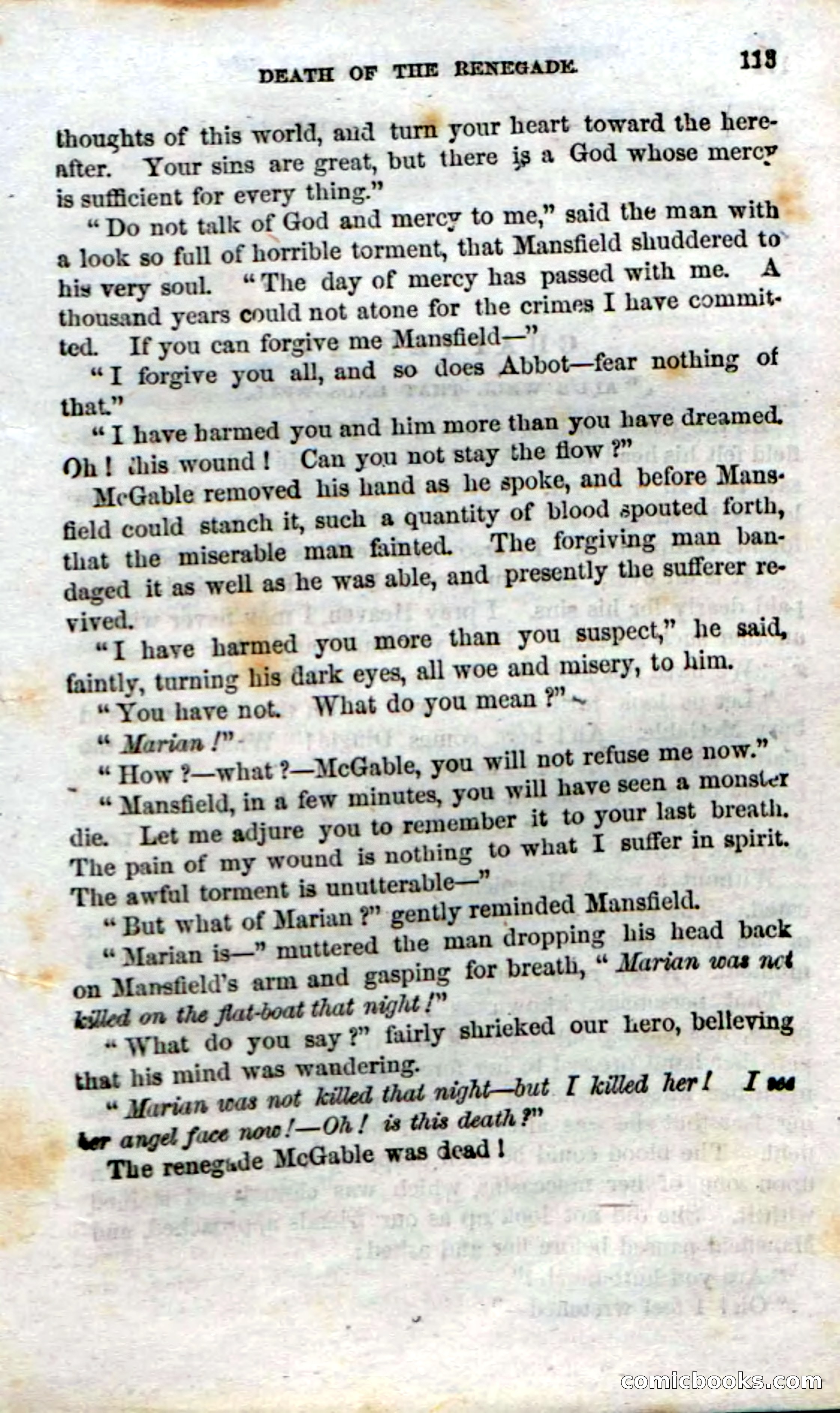 Beadle's Dime Novels No. 15: The Frontier Angel — page 115 of 132