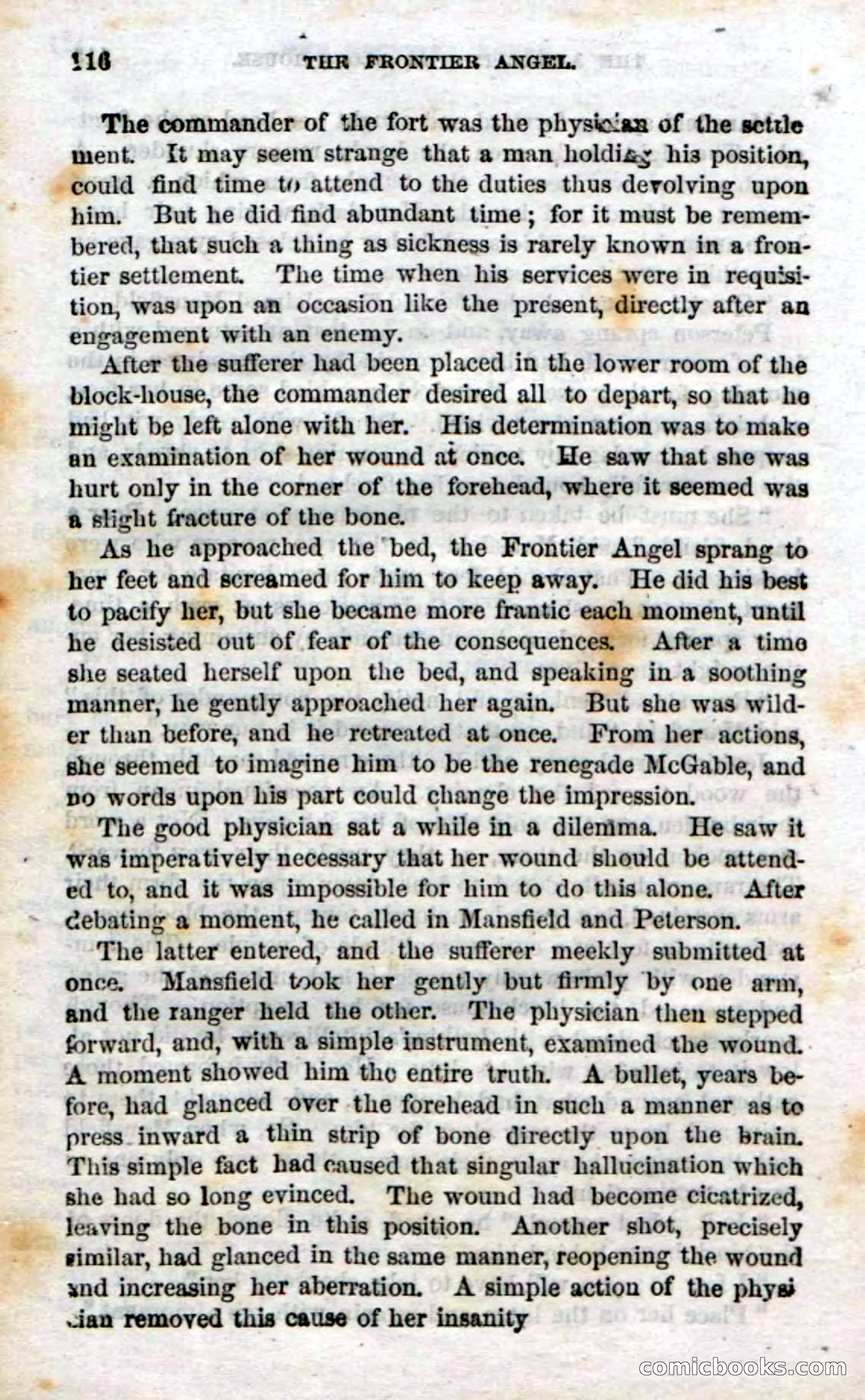 Beadle's Dime Novels No. 15: The Frontier Angel — page 118 of 132