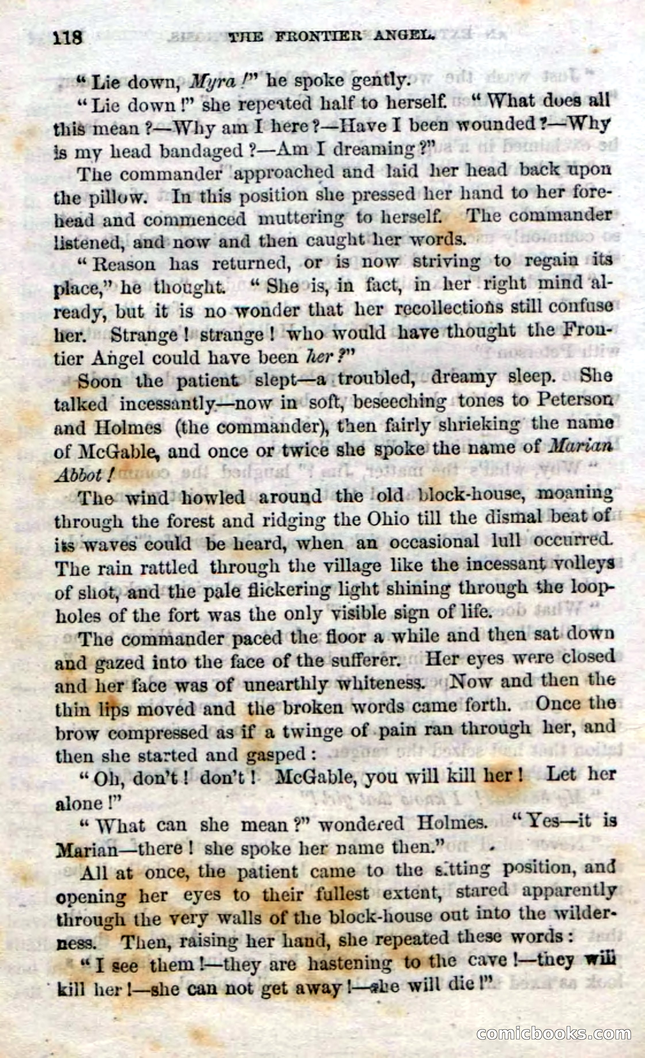 Beadle's Dime Novels No. 15: The Frontier Angel — page 120 of 132
