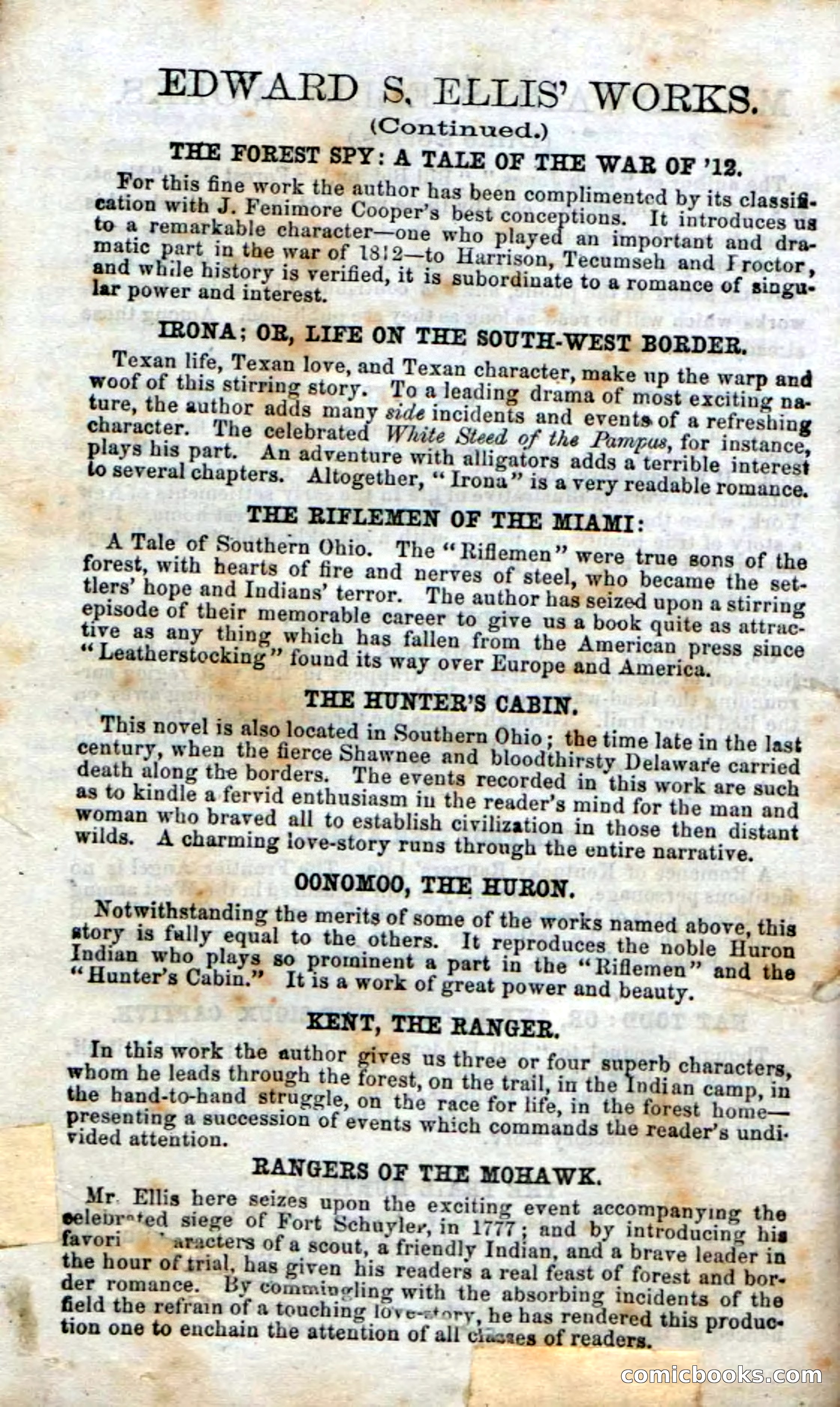Beadle's Dime Novels No. 15: The Frontier Angel — page 130 of 132