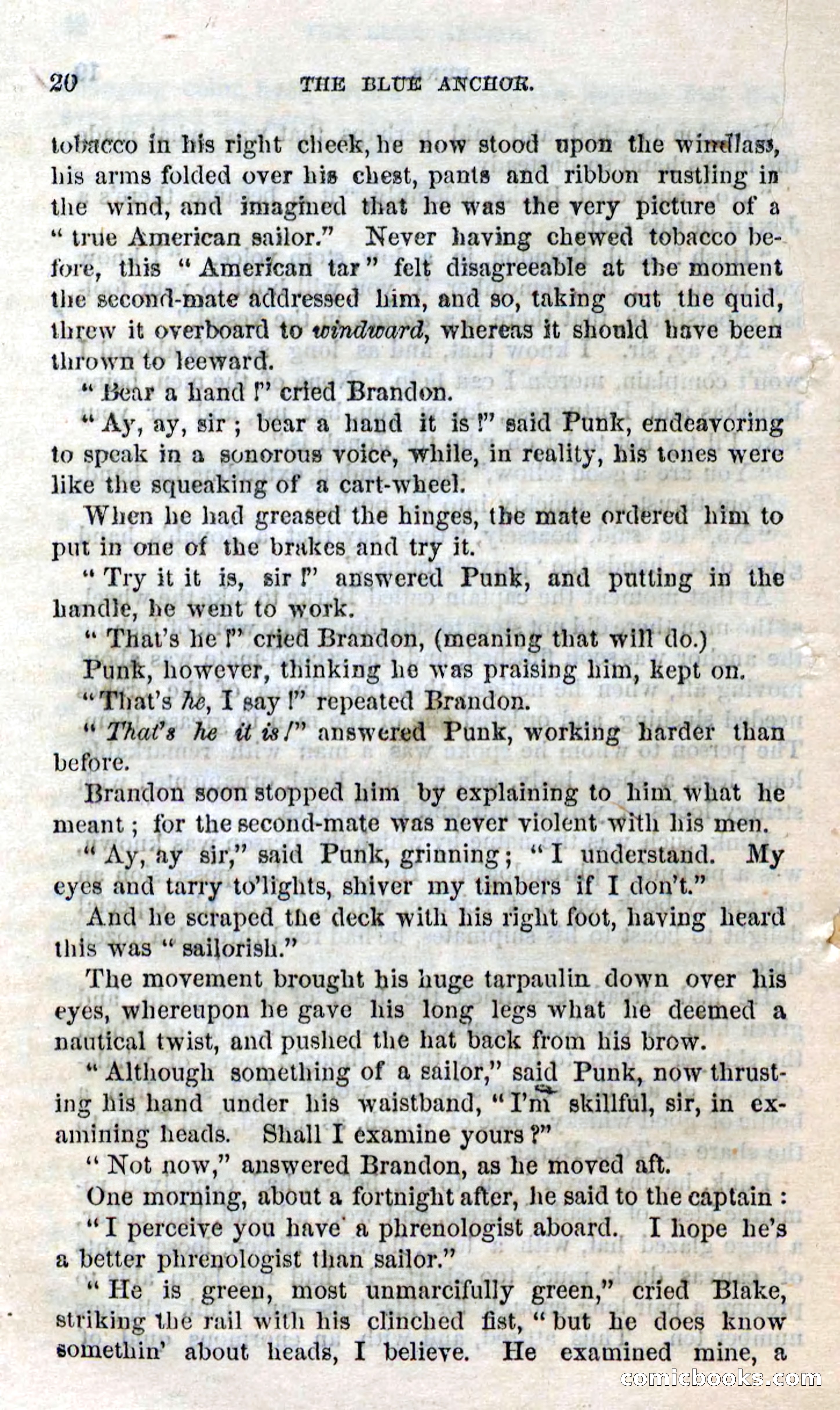 Beadle's Dime Novels No. 158: The Blue Anchor — page 18 of 108
