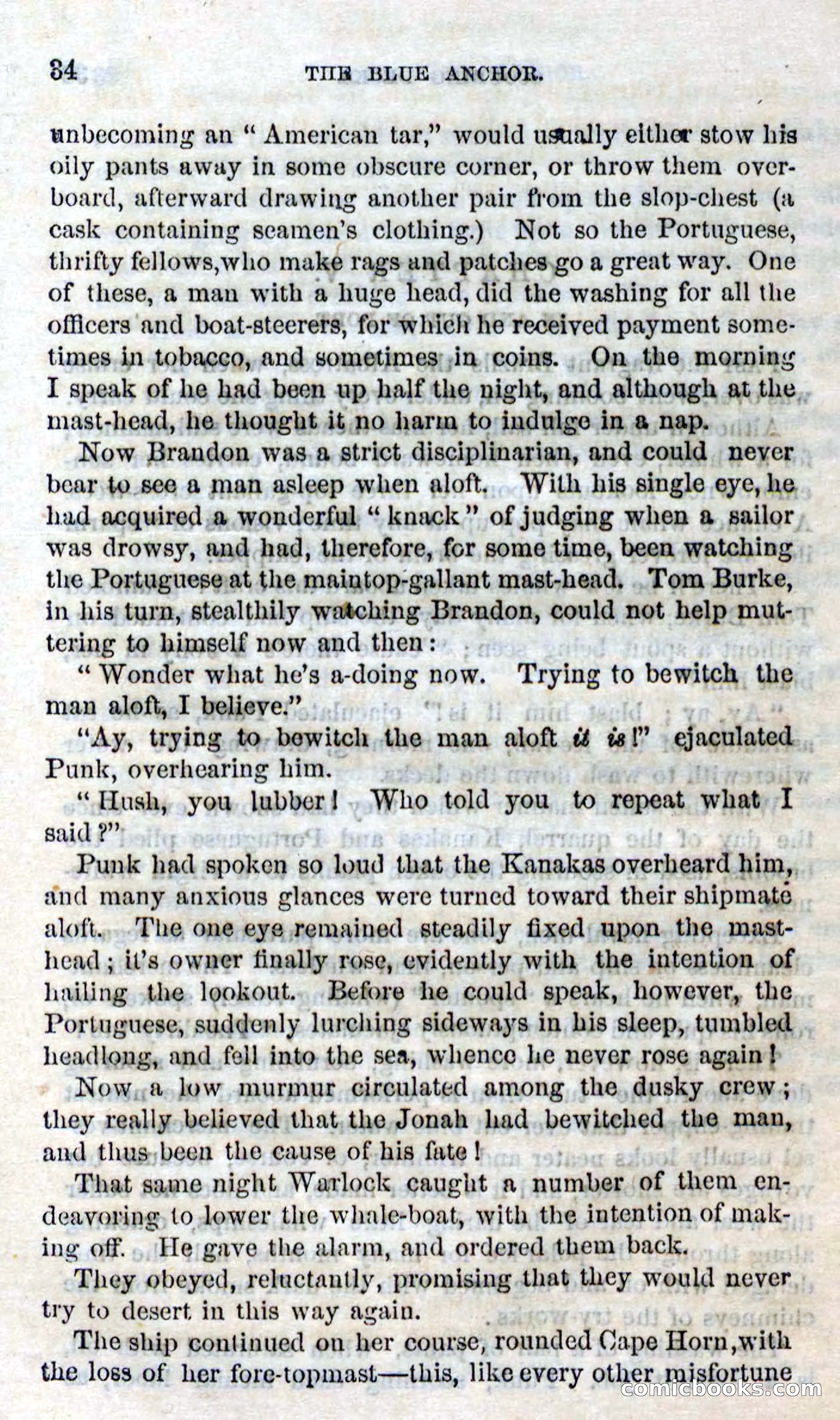 Beadle's Dime Novels No. 158: The Blue Anchor — page 32 of 108