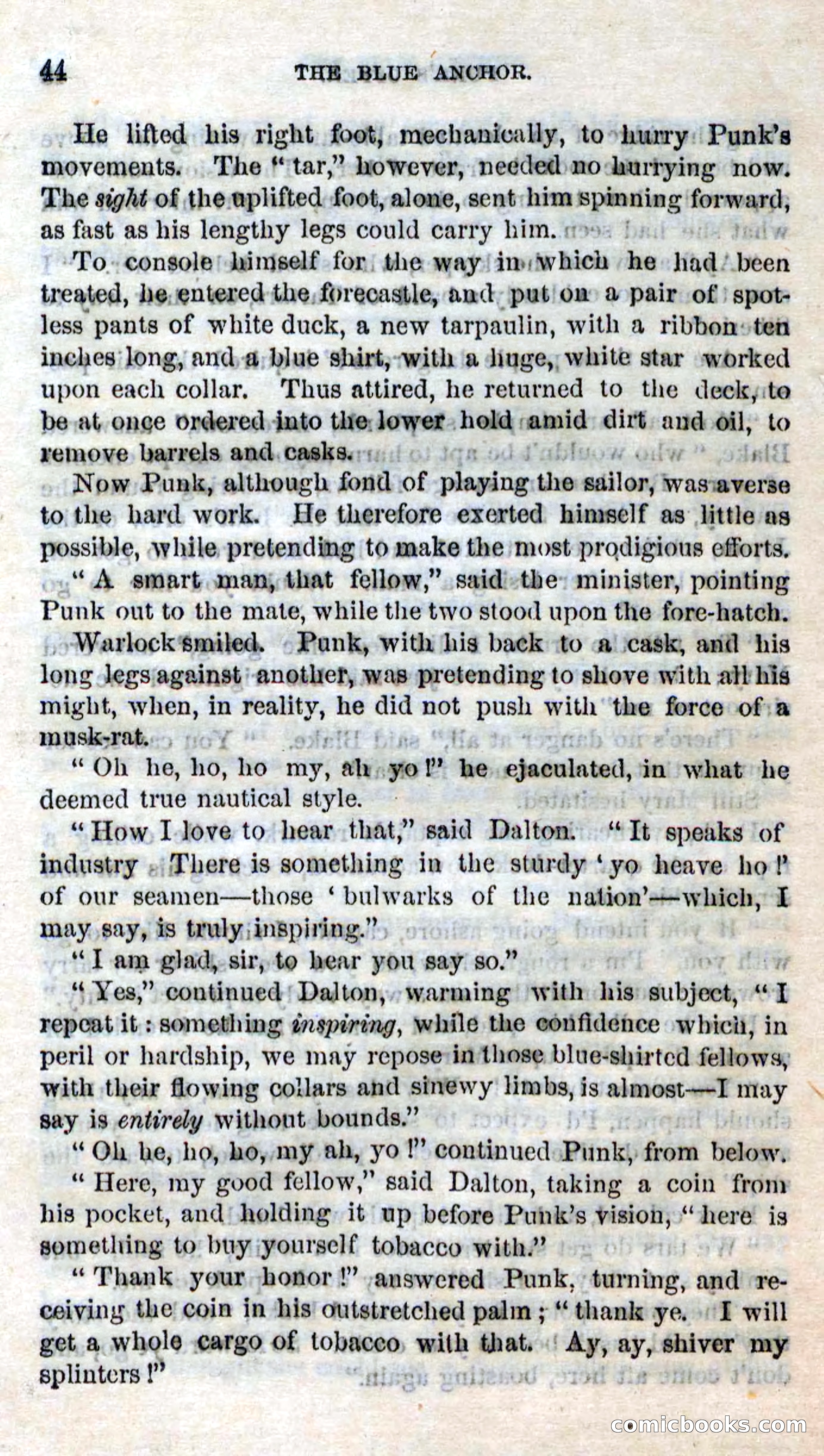 Beadle's Dime Novels No. 158: The Blue Anchor — page 42 of 108
