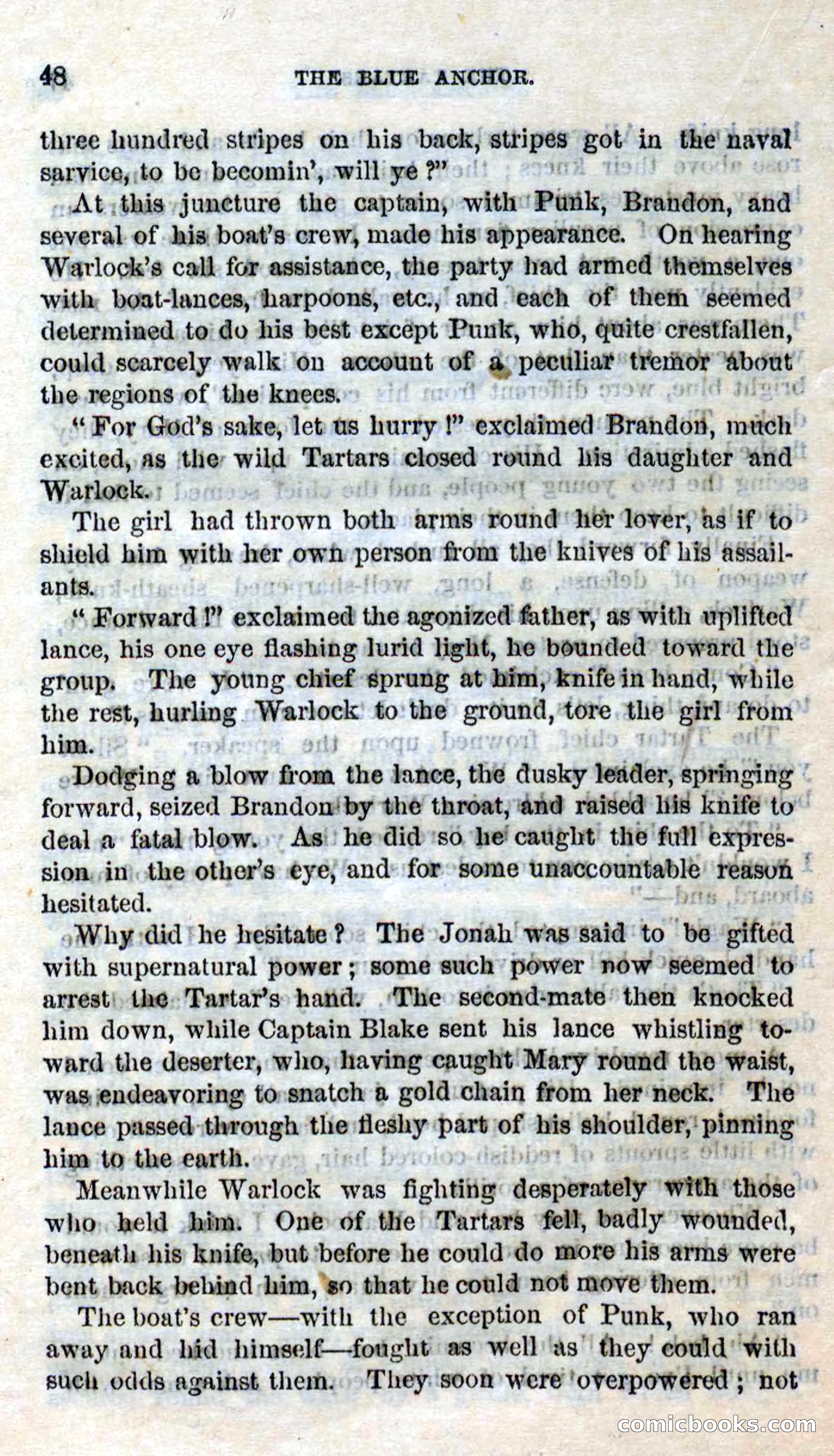 Beadle's Dime Novels No. 158: The Blue Anchor — page 46 of 108